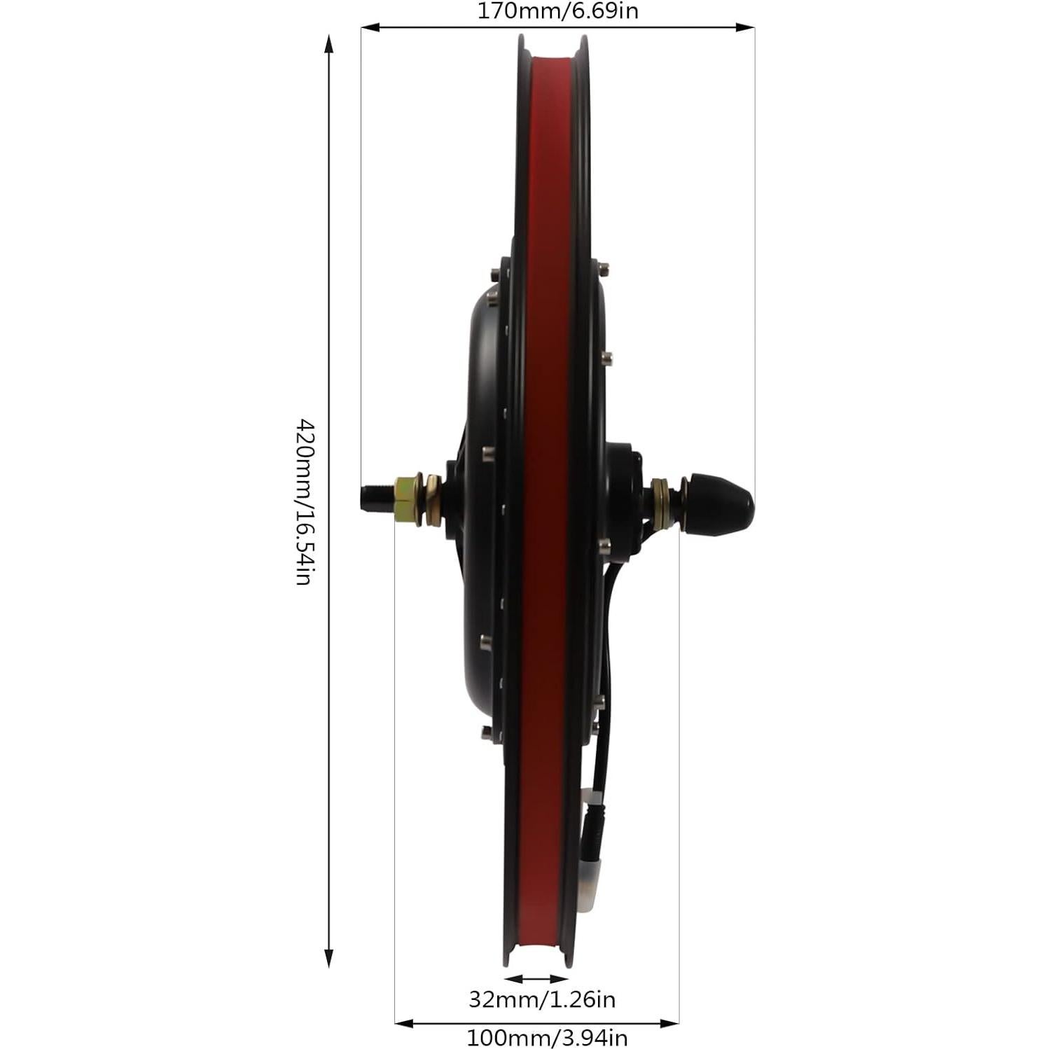 Kit de Conversión E-Bike LUNUMAOS 500W Rueda Delantera 20"