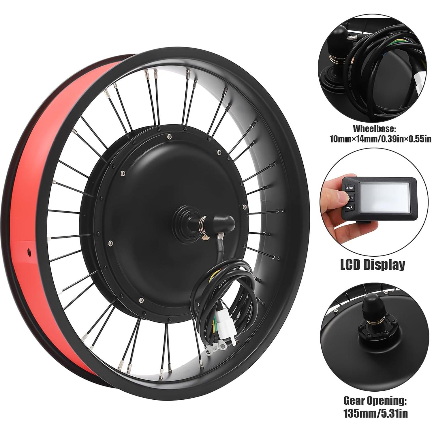 Kit de Conversión E-Bike JAYGOVAN 1000W 48V 20"/26"