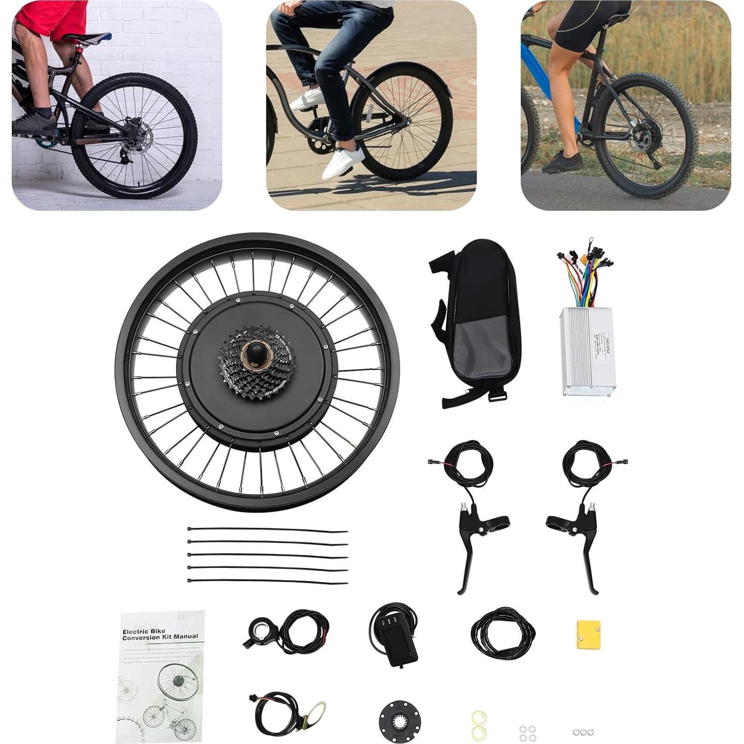 Kit de Conversión E-Bike JAYGOVAN 1000W 48V 20"/26"