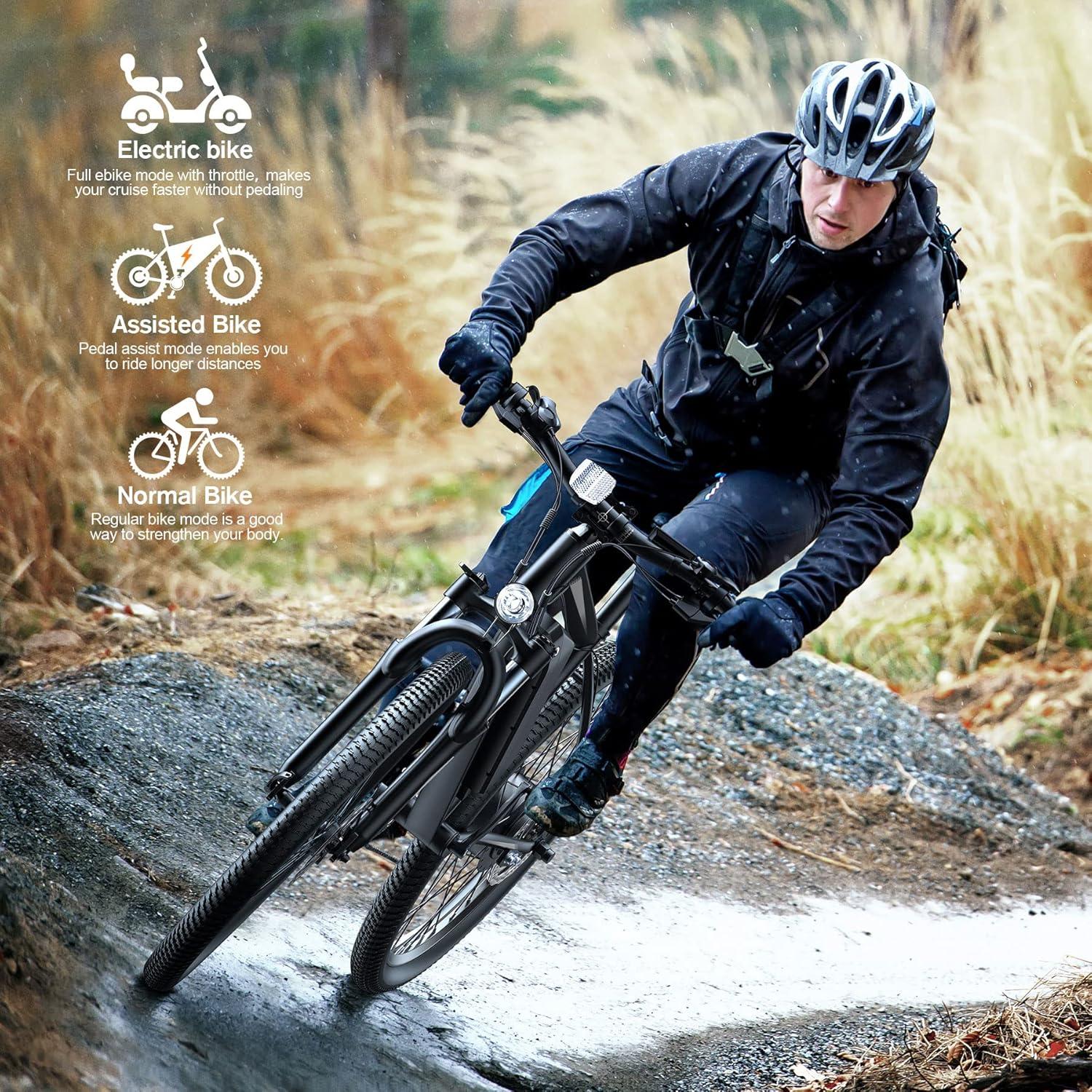 Bicicleta Eléctrica TotGuard T-266-UL 26" 500W 21 Velocidades