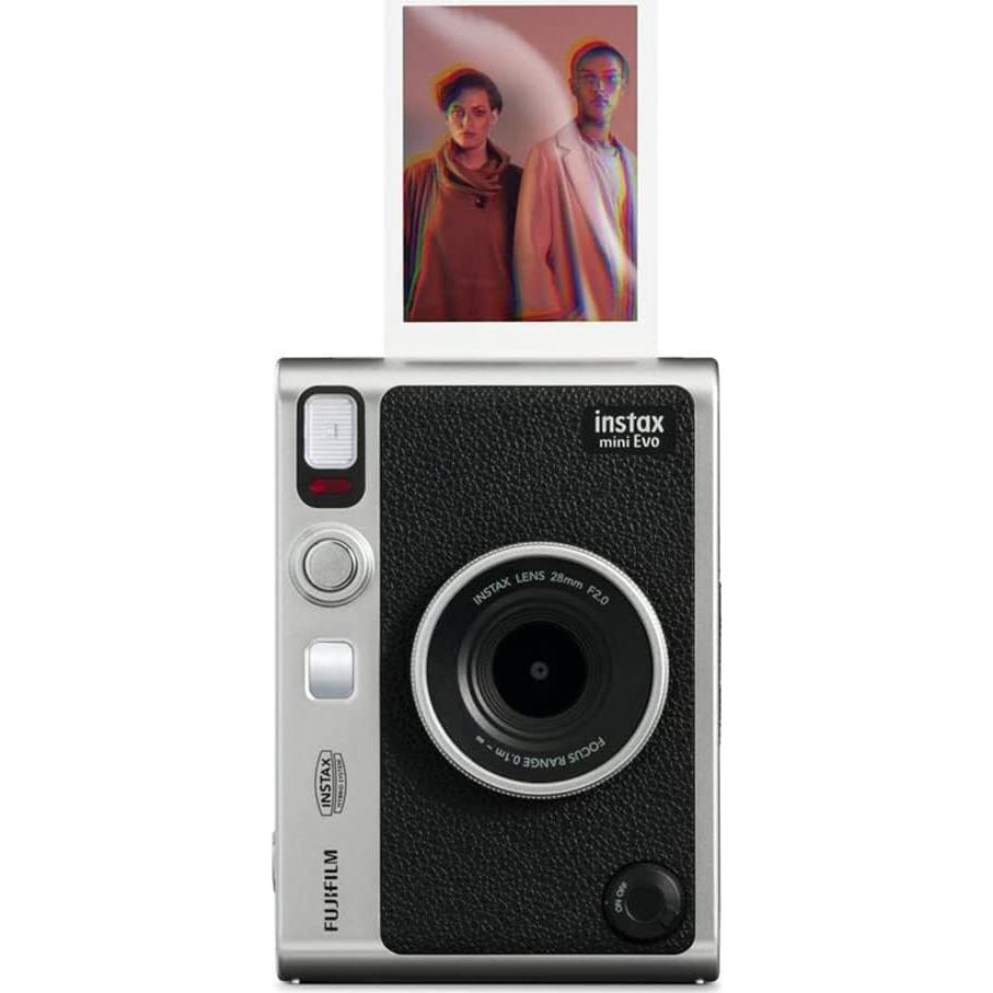 Cámara Instantánea Híbrida Fujifilm Instax Mini EVO Negra + 60 Hojas