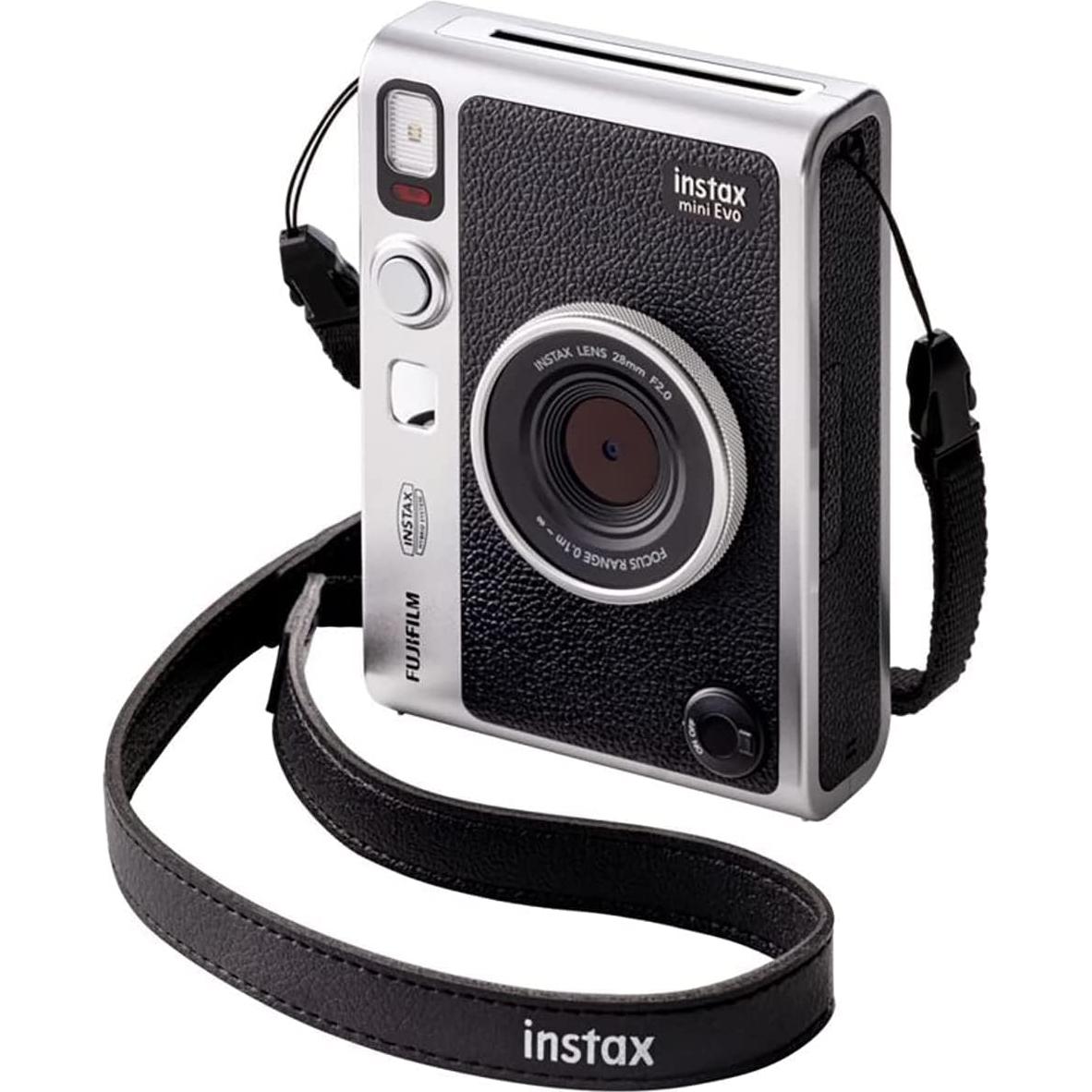 Cámara Instantánea Híbrida Fujifilm Instax Mini EVO Negra + 60 Hojas