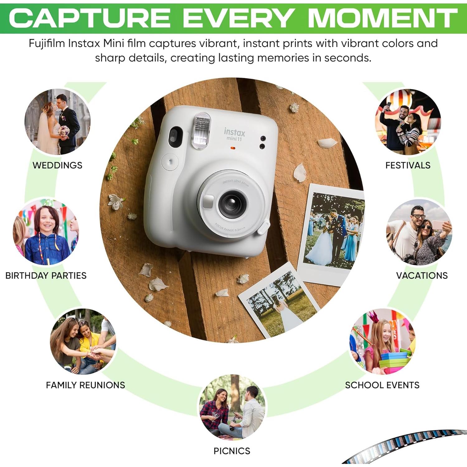 Películas Instantáneas Fujifilm Instax Mini - 40 Exposiciones, ISO 800