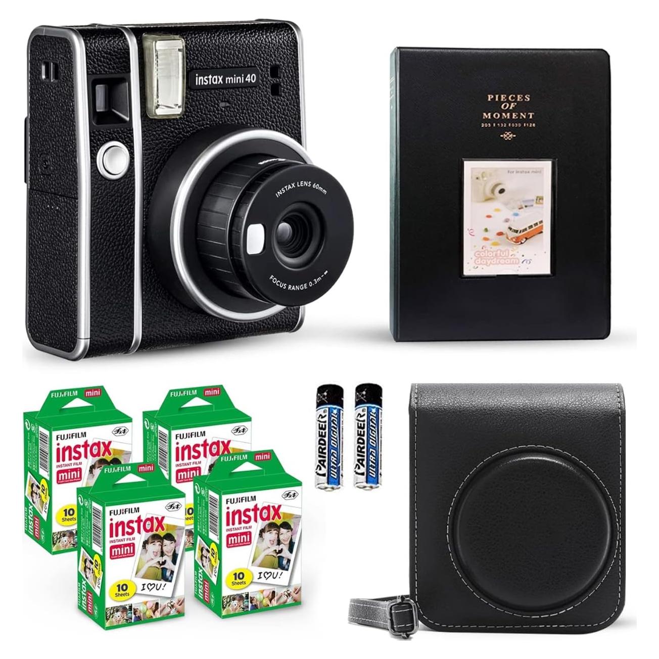 Cámara Instantánea Fujifilm Instax Mini 40 + 40 Hojas + Accesorios