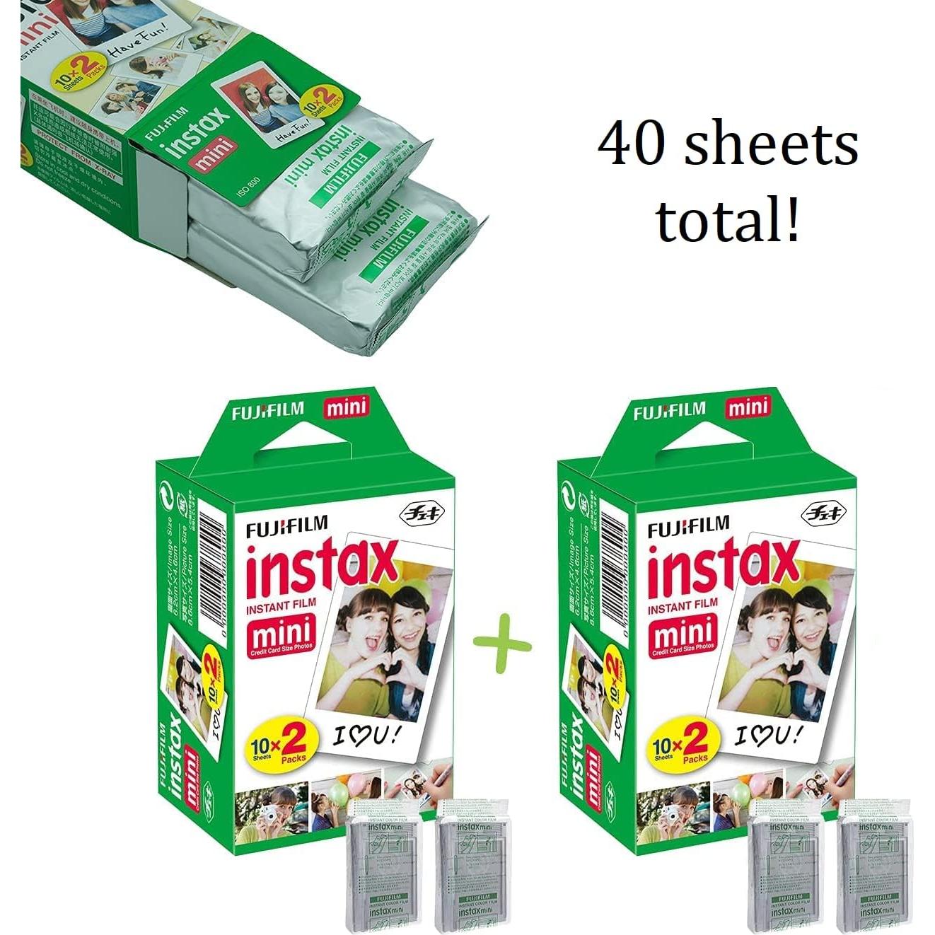 Cámara Instantánea Fujifilm Instax Mini 40 + 40 Hojas + Accesorios