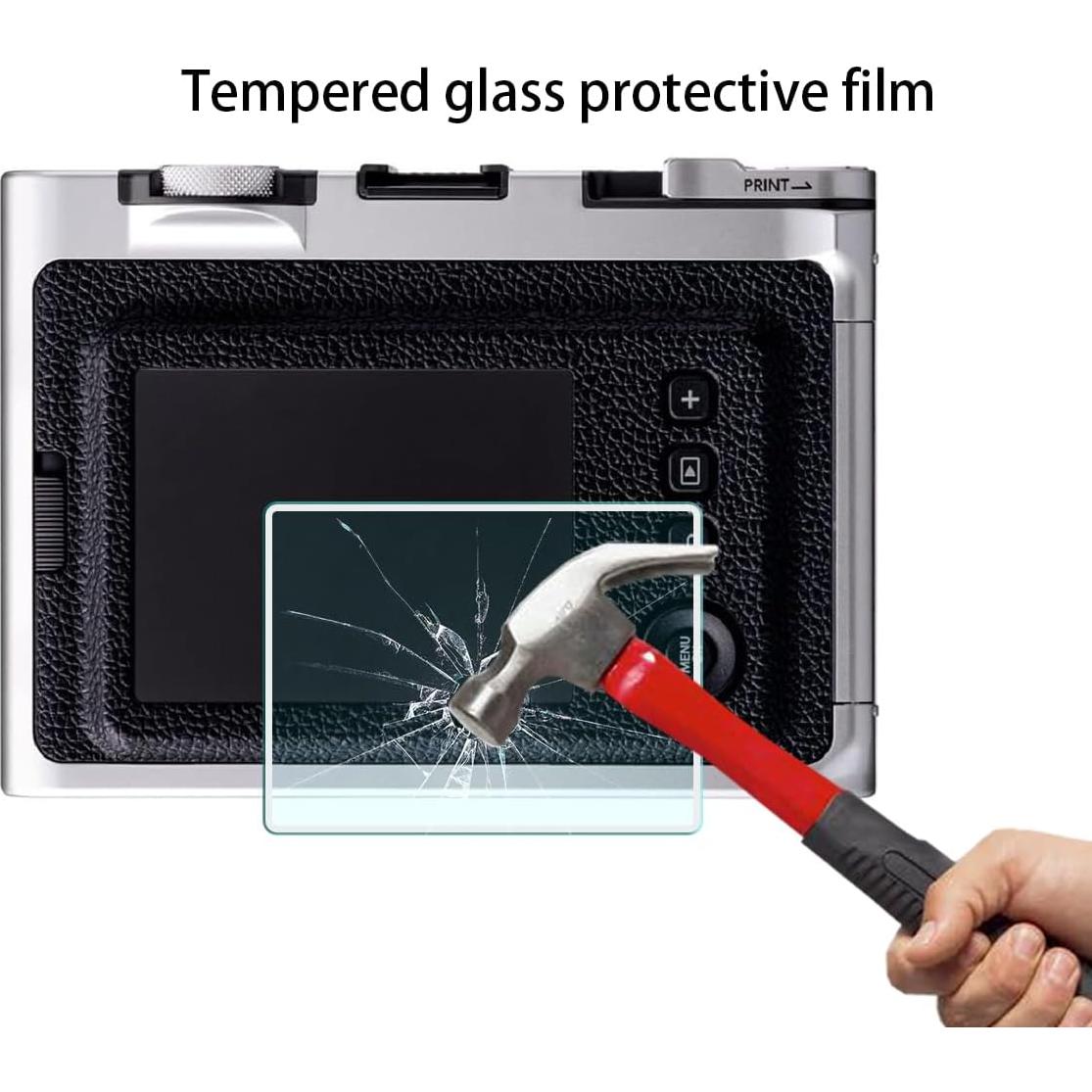 Tapa de Lente y Protector de Pantalla para Fujifilm Instax Mini Evo