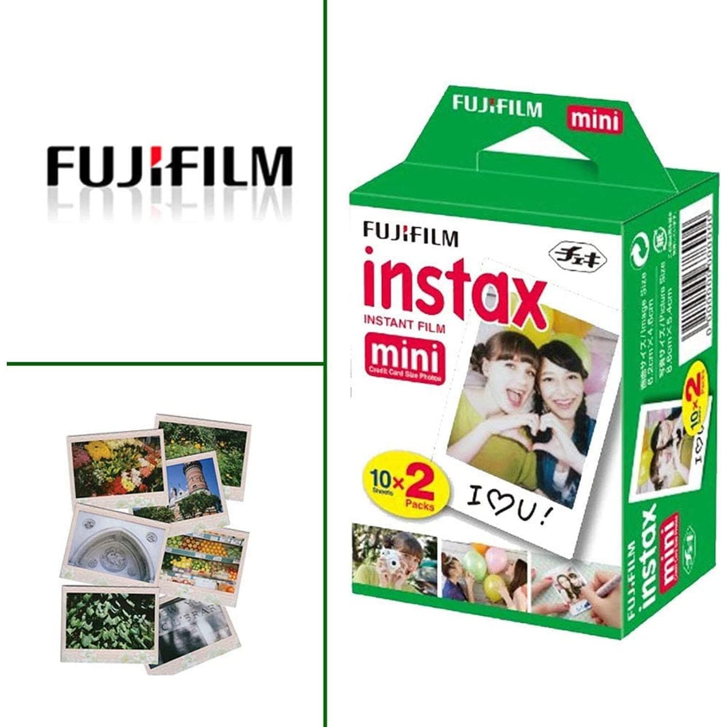 Cámara Instantánea Híbrida Fujifilm Instax Mini EVO Negra + 20 Películas