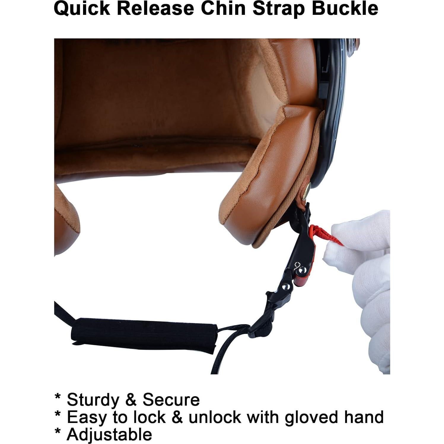 Casco de Moto BEON B-120 Retro Doble Visera Unisex