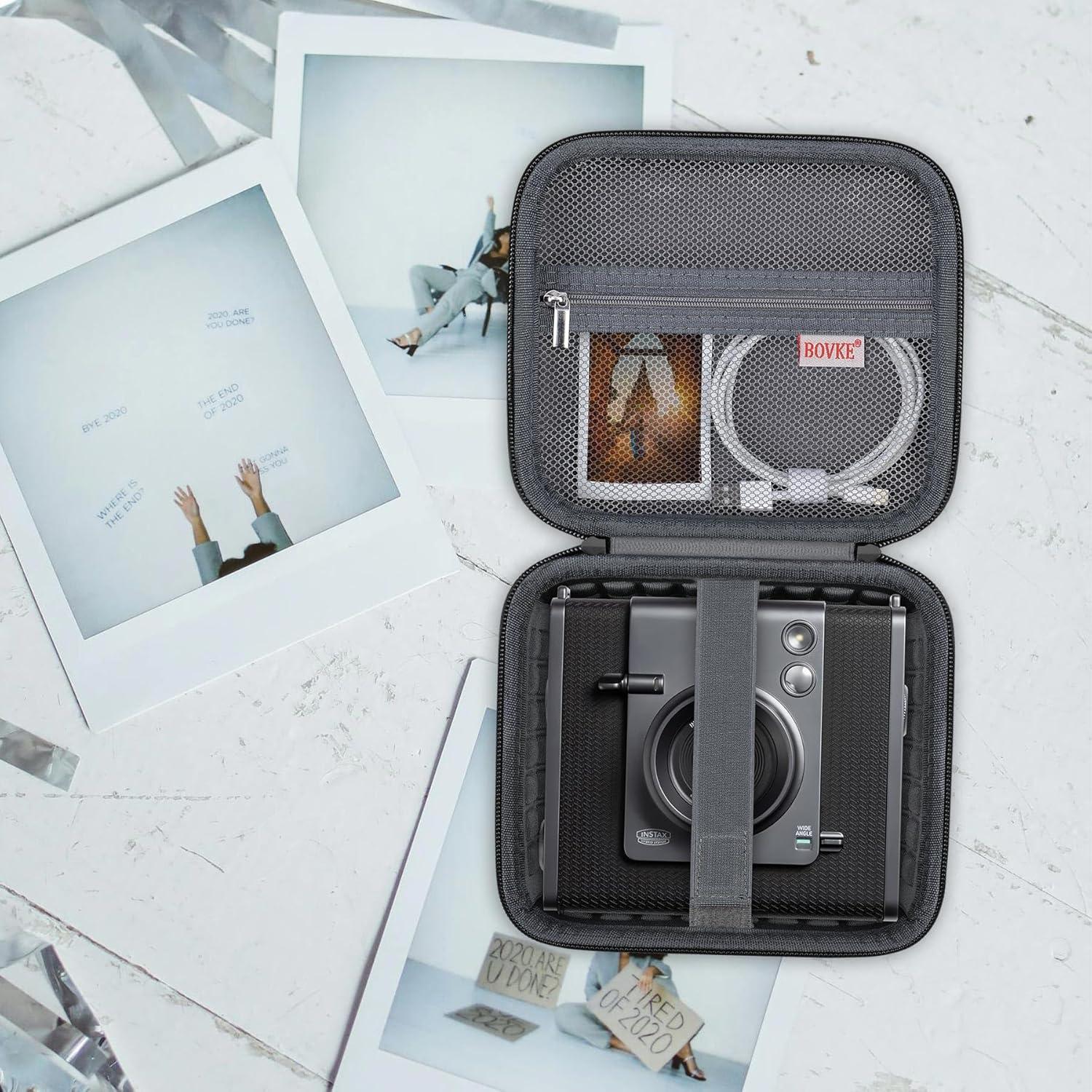 Funda de Transporte BOVKE para Fujifilm INSTAX Wide EVO - Negra