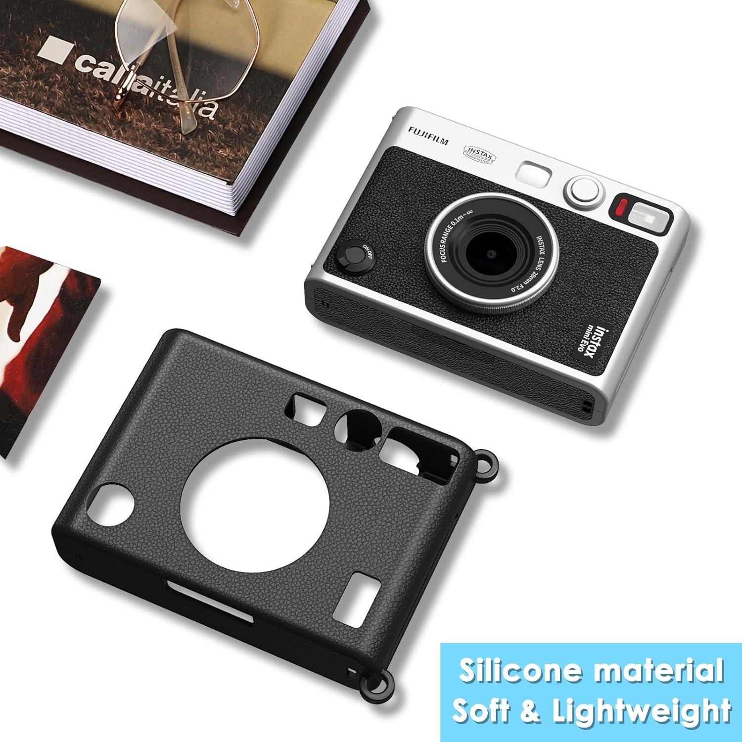 Funda de Silicona Fintie para Cámara Fujifilm Instax Mini EVO - Ligera y Protectora