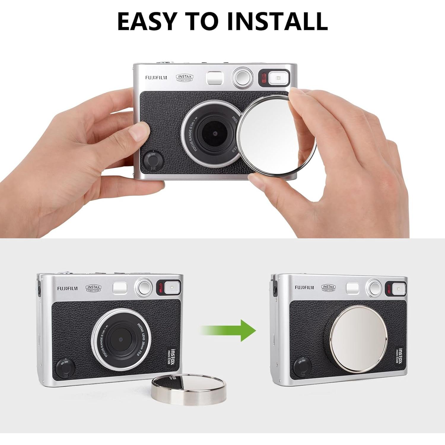 Tapa de Lente Protectora HIYQIN para Fujifilm Instax Mini EVO - Plata
