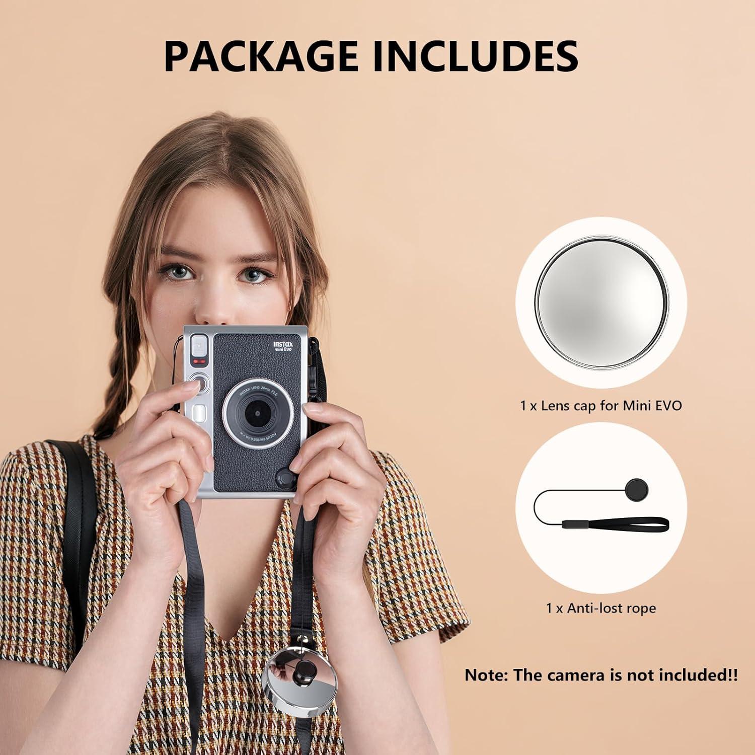 Tapa de Lente Protectora HIYQIN para Fujifilm Instax Mini EVO - Plata