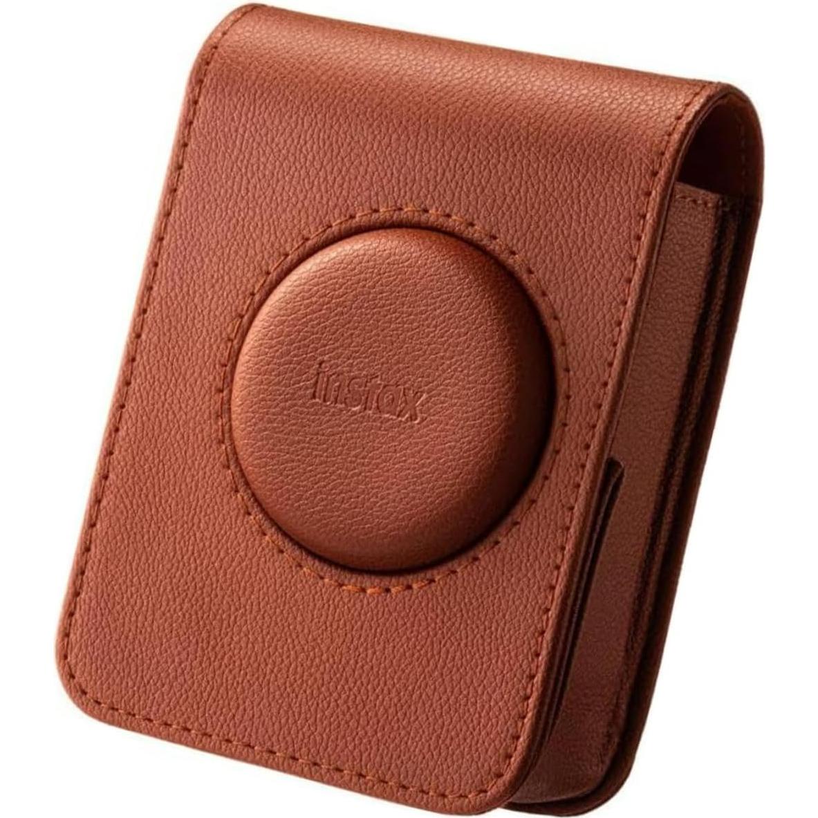 Funda de cámara Fujifilm Instax Mini EVO - Marrón elegante