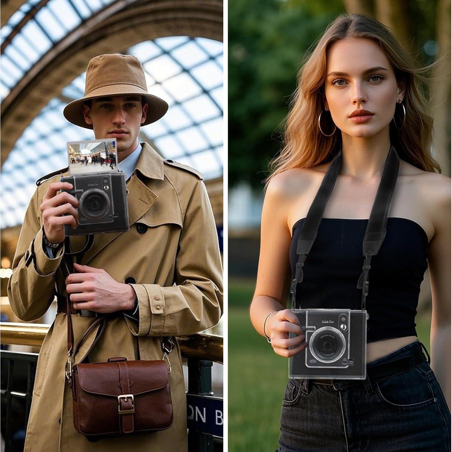 Funda Transparente HIYQIN para Cámara Fujifilm Instax Wide EVO