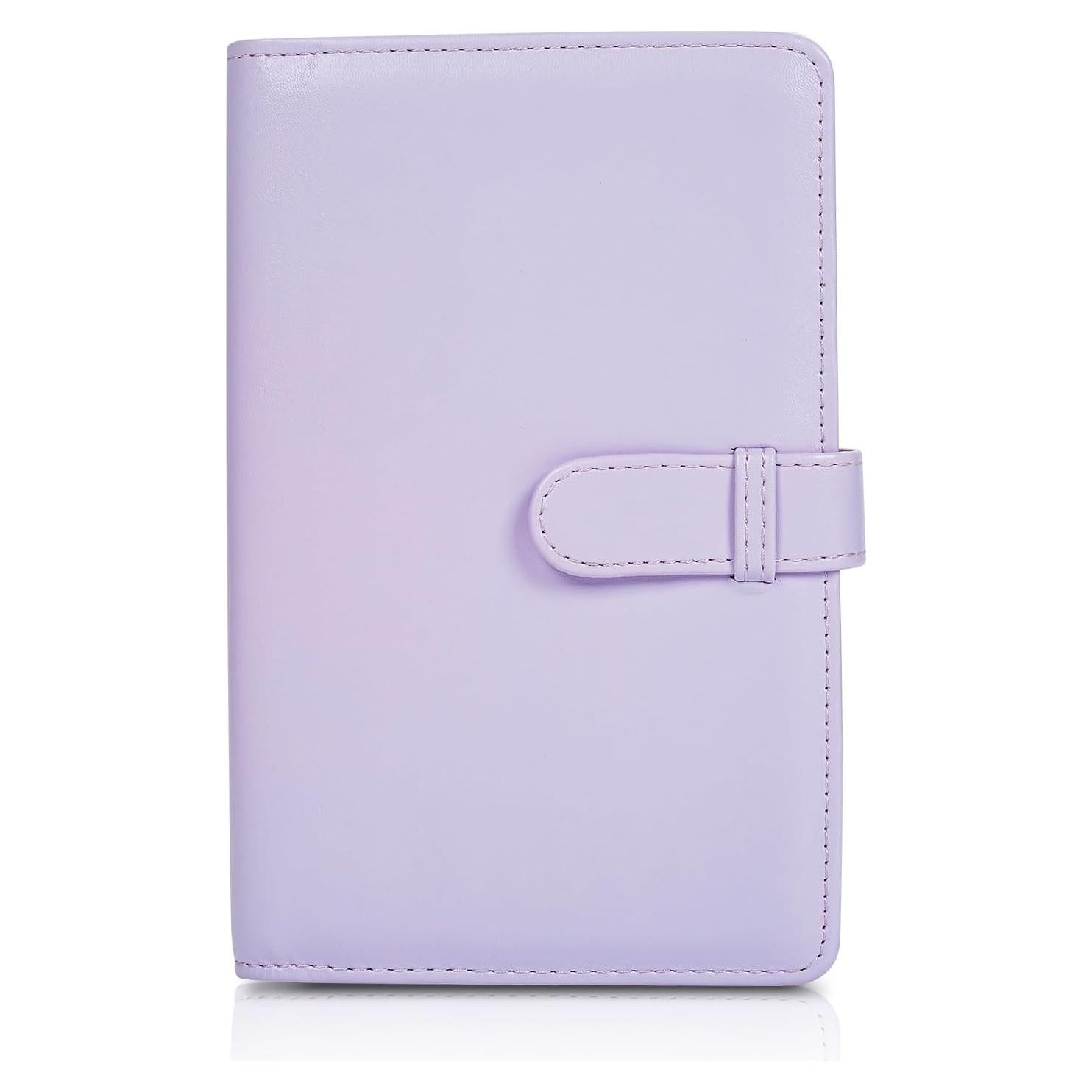 108 Pockets Mini Photo Album for Fujifilm Instax Mini Film,Polaroid Snap,2x3" Photo,Kpop Photo Card,Wallet Album Book for Instax Mini 12/11/40/7+/EVO/99 (Lilac Purple)