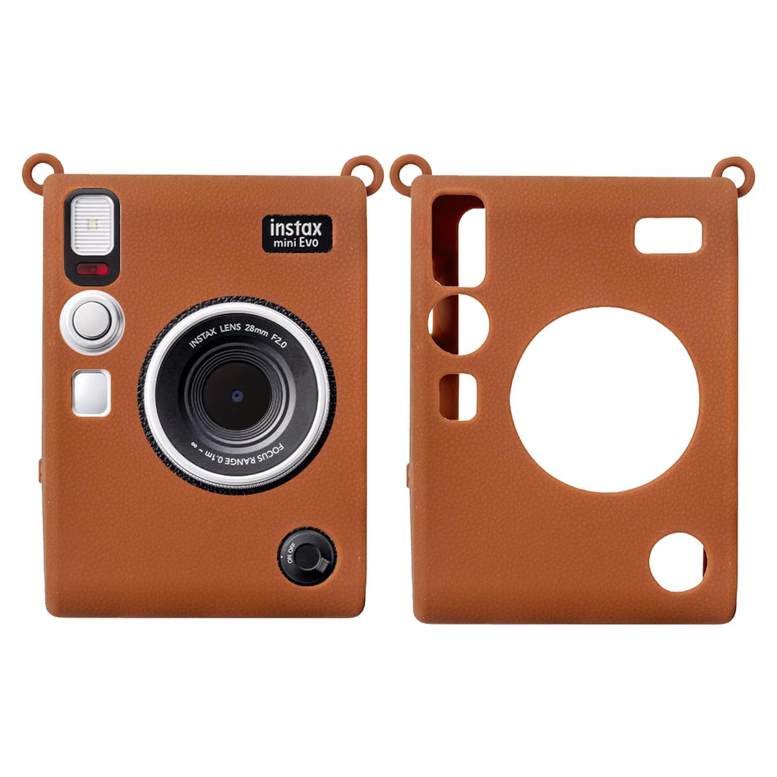 Funda de Silicona para Cámara Fujifilm Instax Mini EVO - Marrón