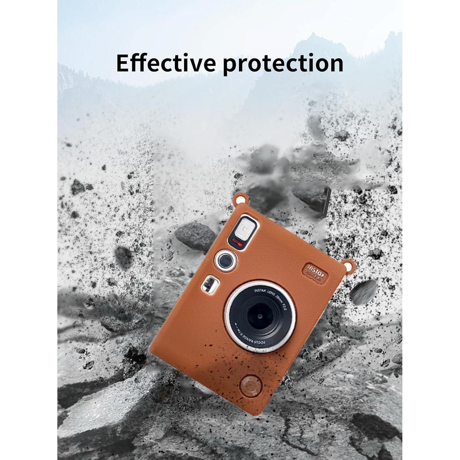 Funda de Silicona para Cámara Fujifilm Instax Mini EVO - Marrón