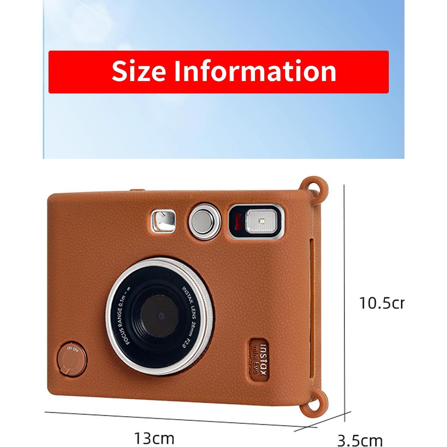 Funda de Silicona para Cámara Fujifilm Instax Mini EVO - Marrón