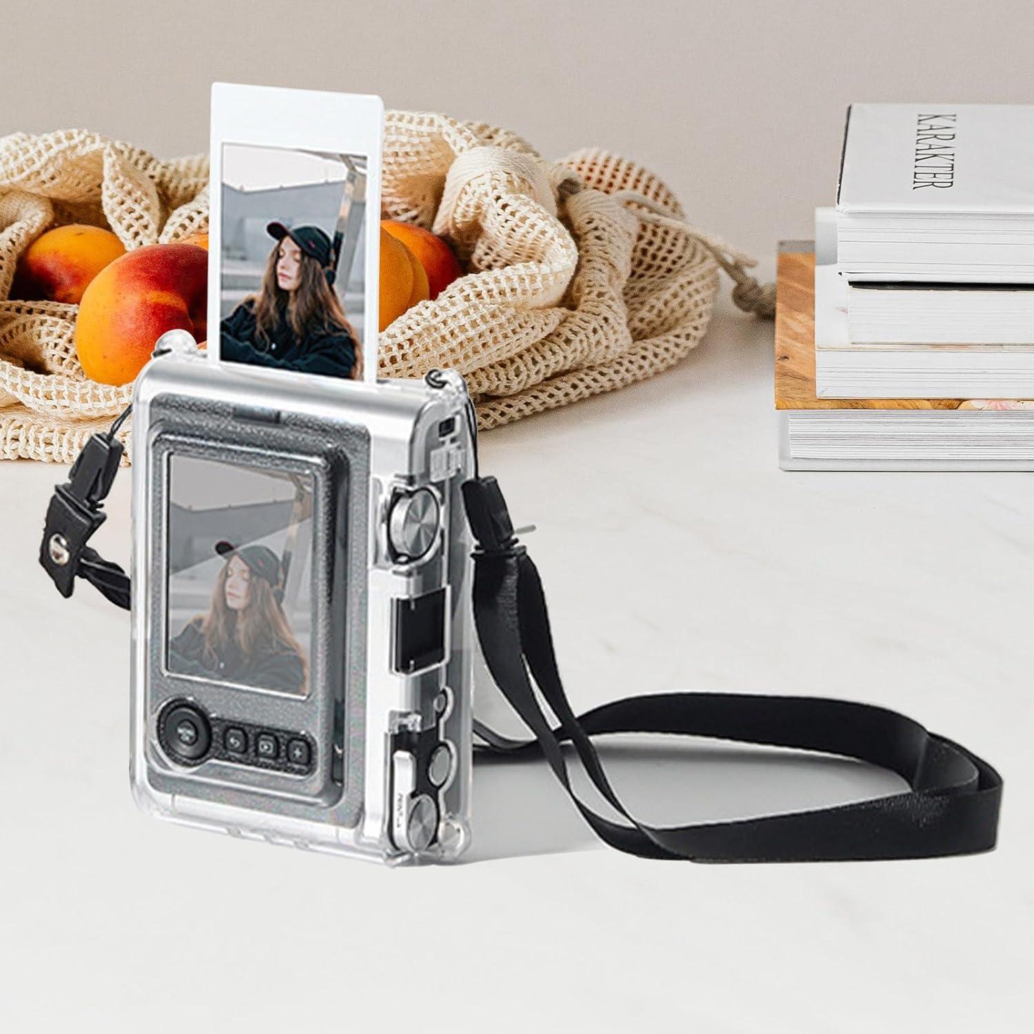 Funda Protectora Dura Transparente EASY HOOD para Fujifilm Instax Mini EVO