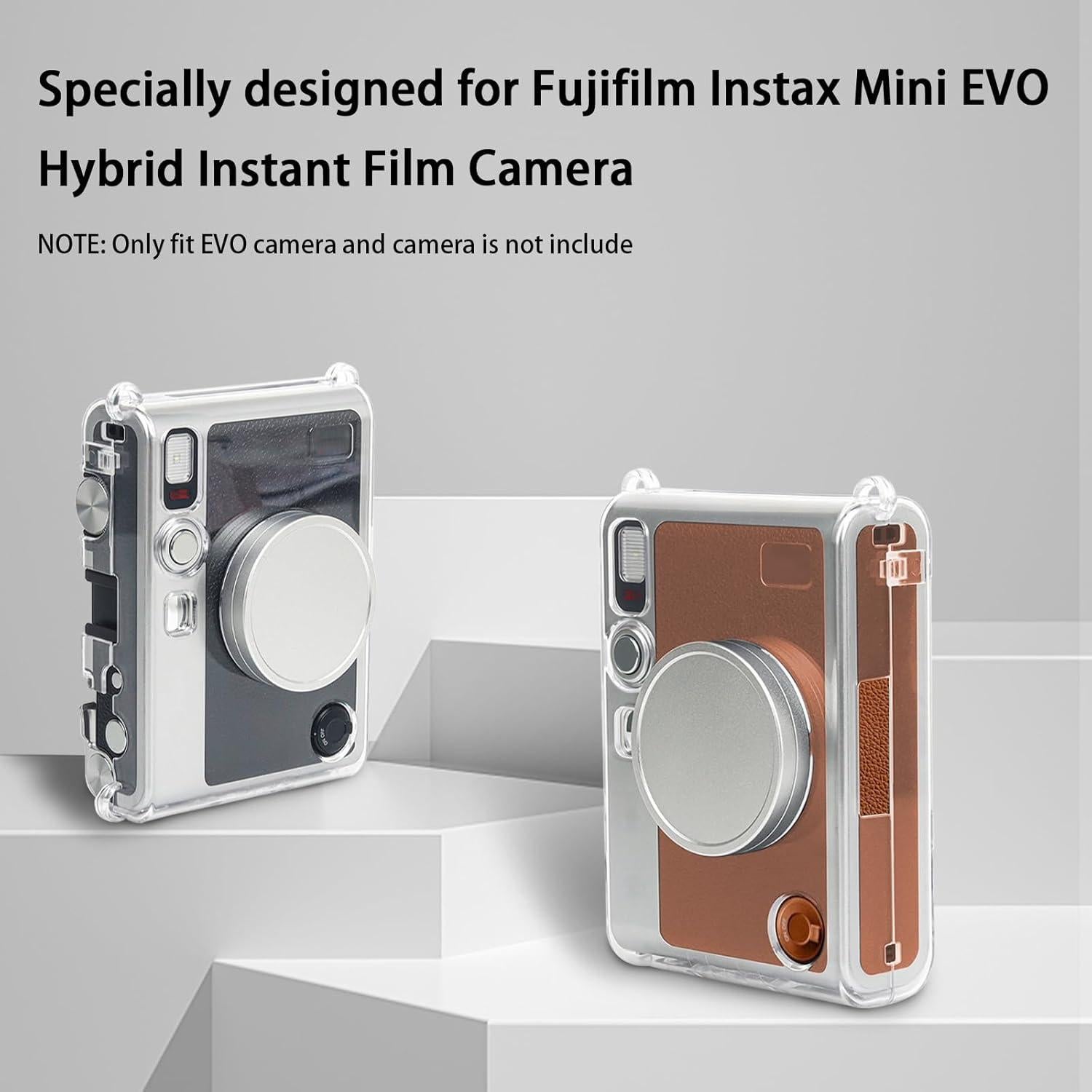Funda Protectora Dura Transparente EASY HOOD para Fujifilm Instax Mini EVO