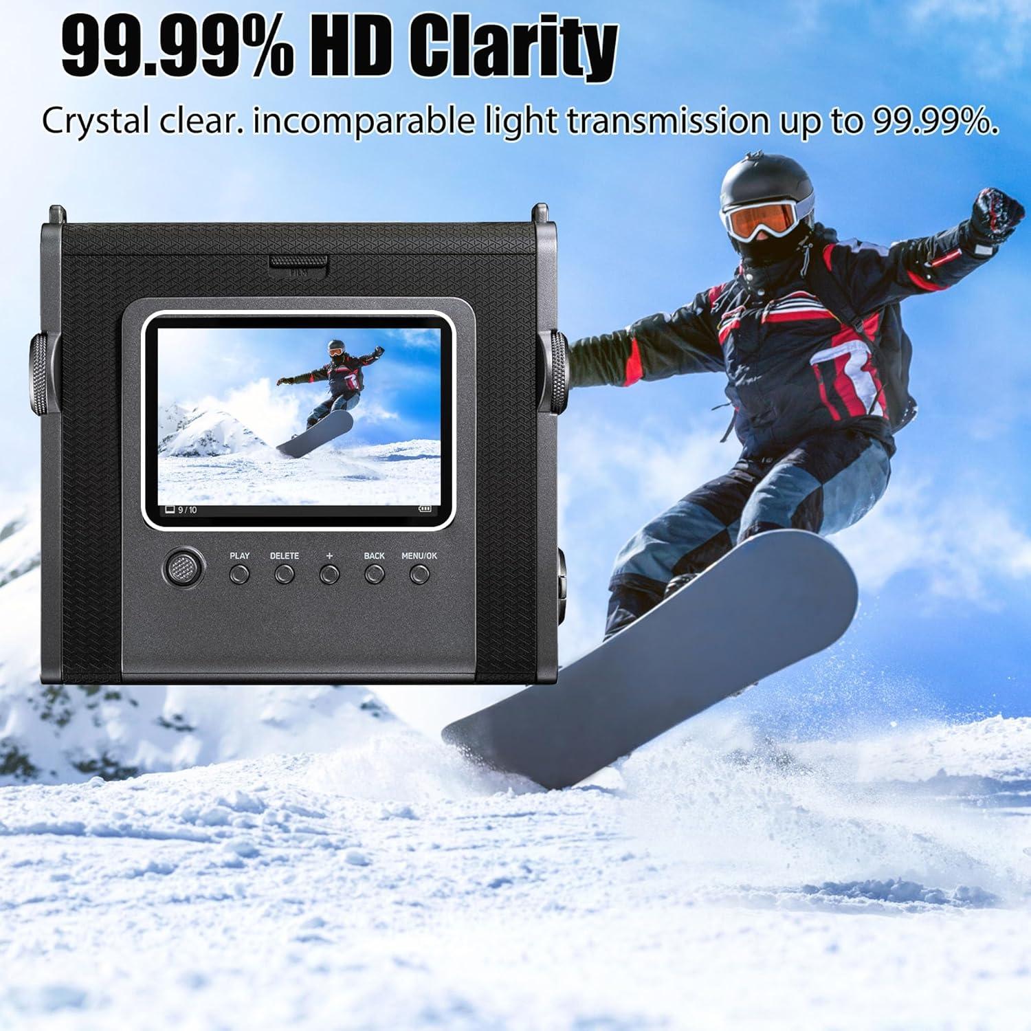 Protector de Pantalla Vidrio Templado PCTC para Fujifilm Instax Wide EVO - 3 Pack 9H