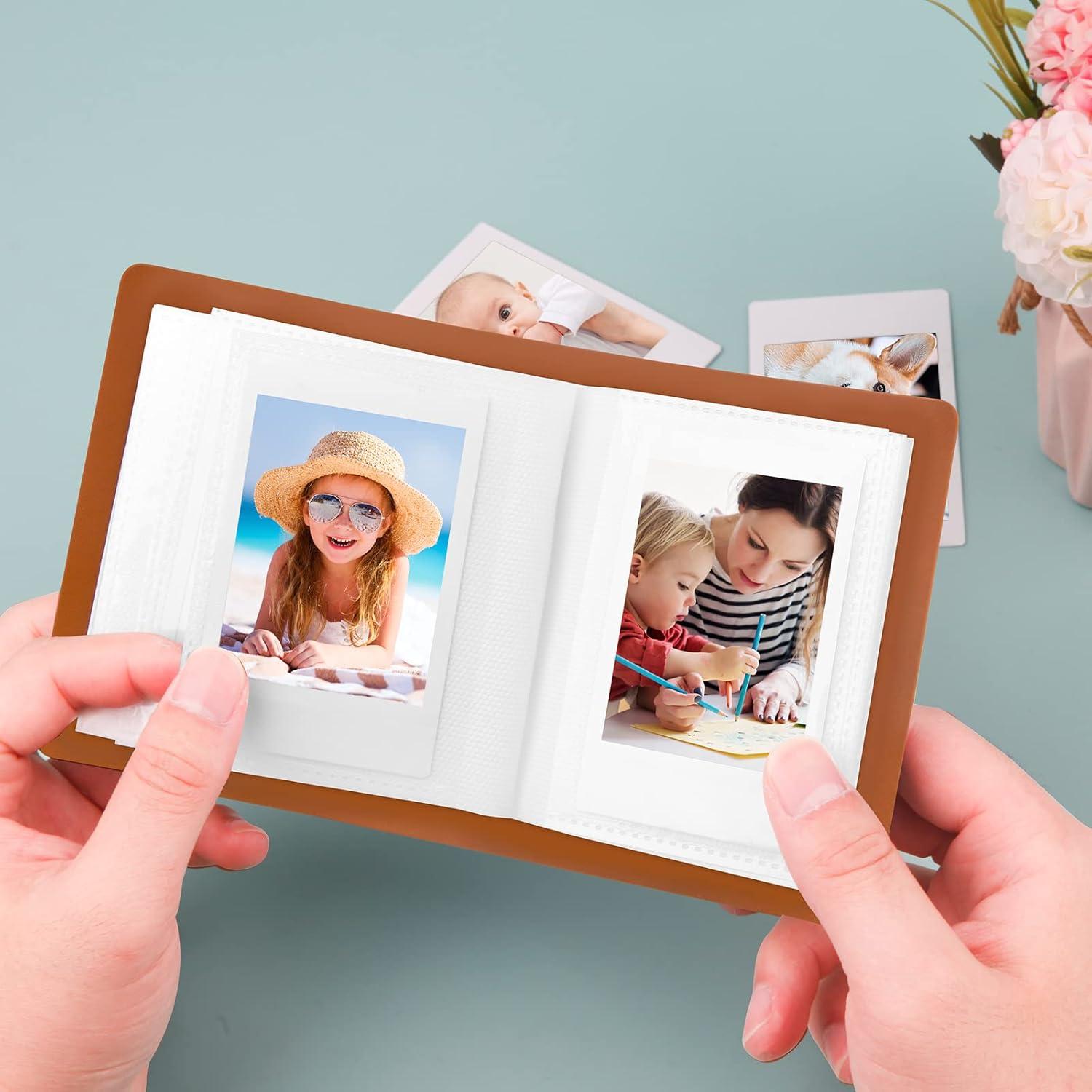 Álbum de Fotos Mini Ruibytree 52 Bolsillos Marrón 26 Páginas