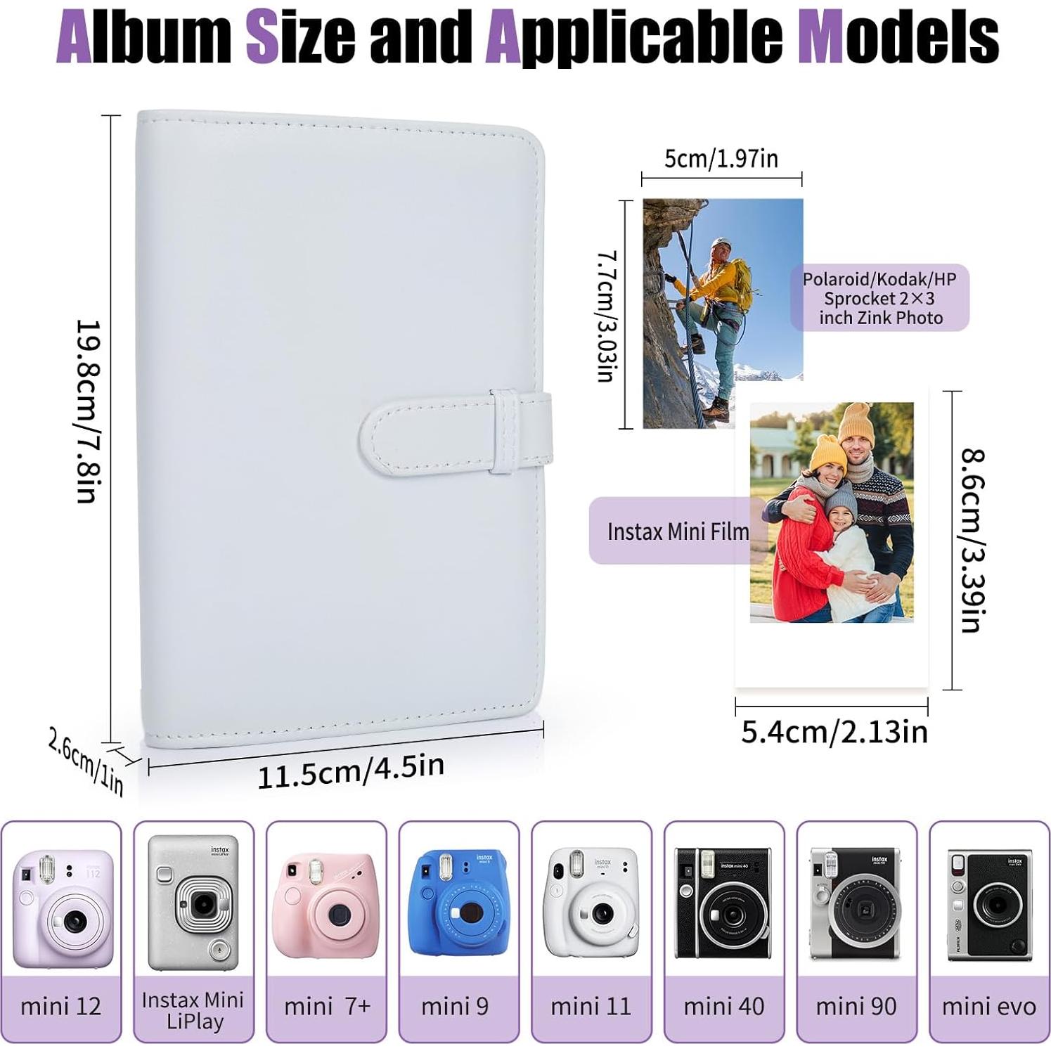 Álbum de Fotos Mini Riosin 108 Bolsillos Blanco Arcilla