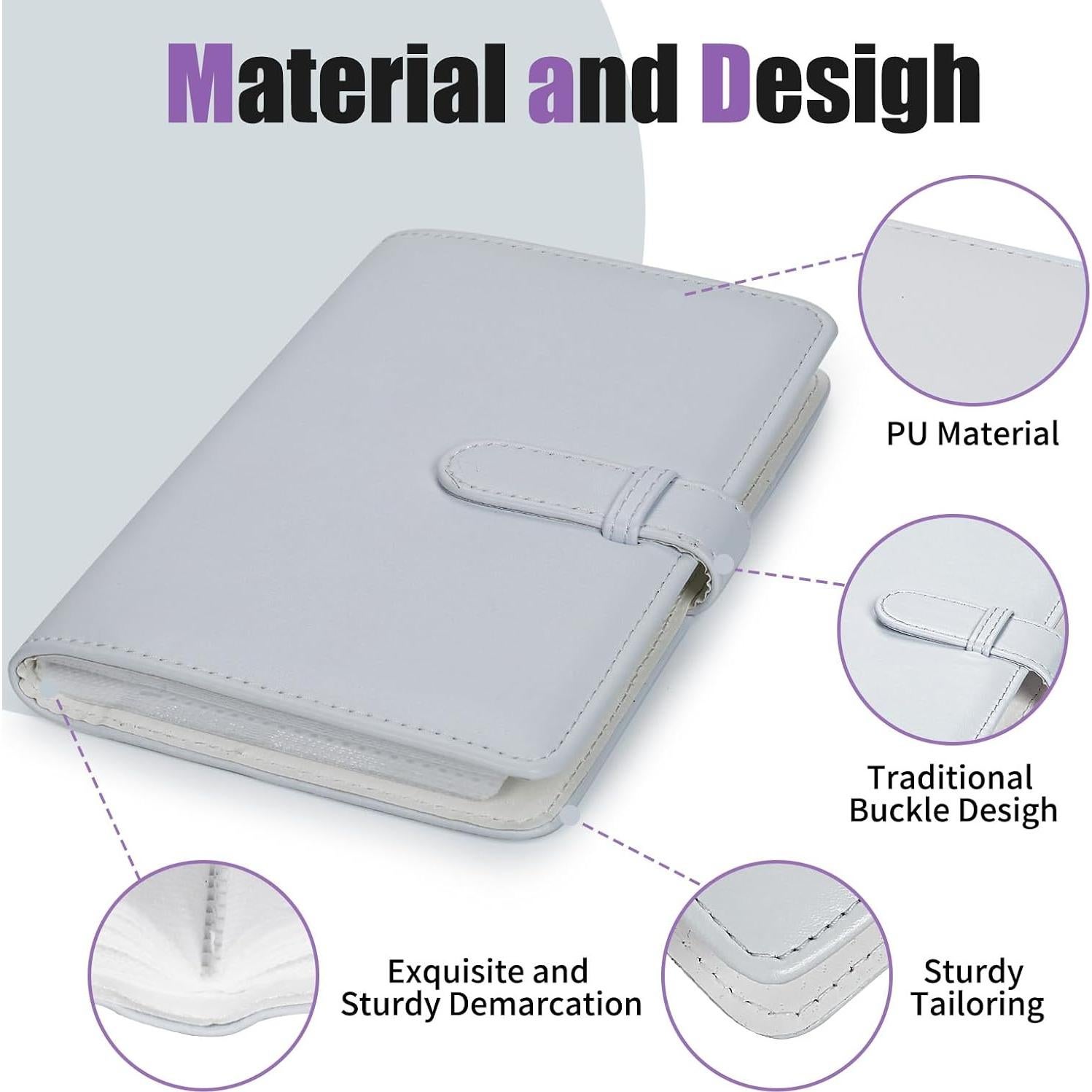 Álbum de Fotos Mini Riosin 108 Bolsillos Blanco Arcilla