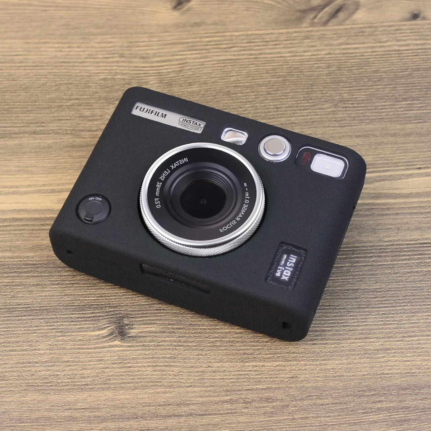 Funda de Silicona MUZIRI para Cámara Fuji Instax Mini EVO - Negro