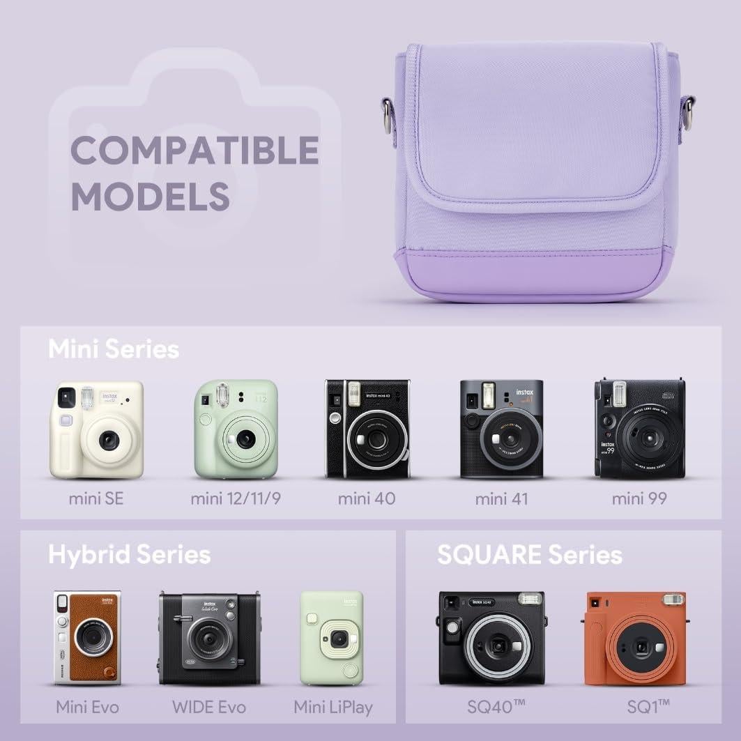 Funda de cámara Instax Funda protectora Mini 12/11/40/99/Púrpura