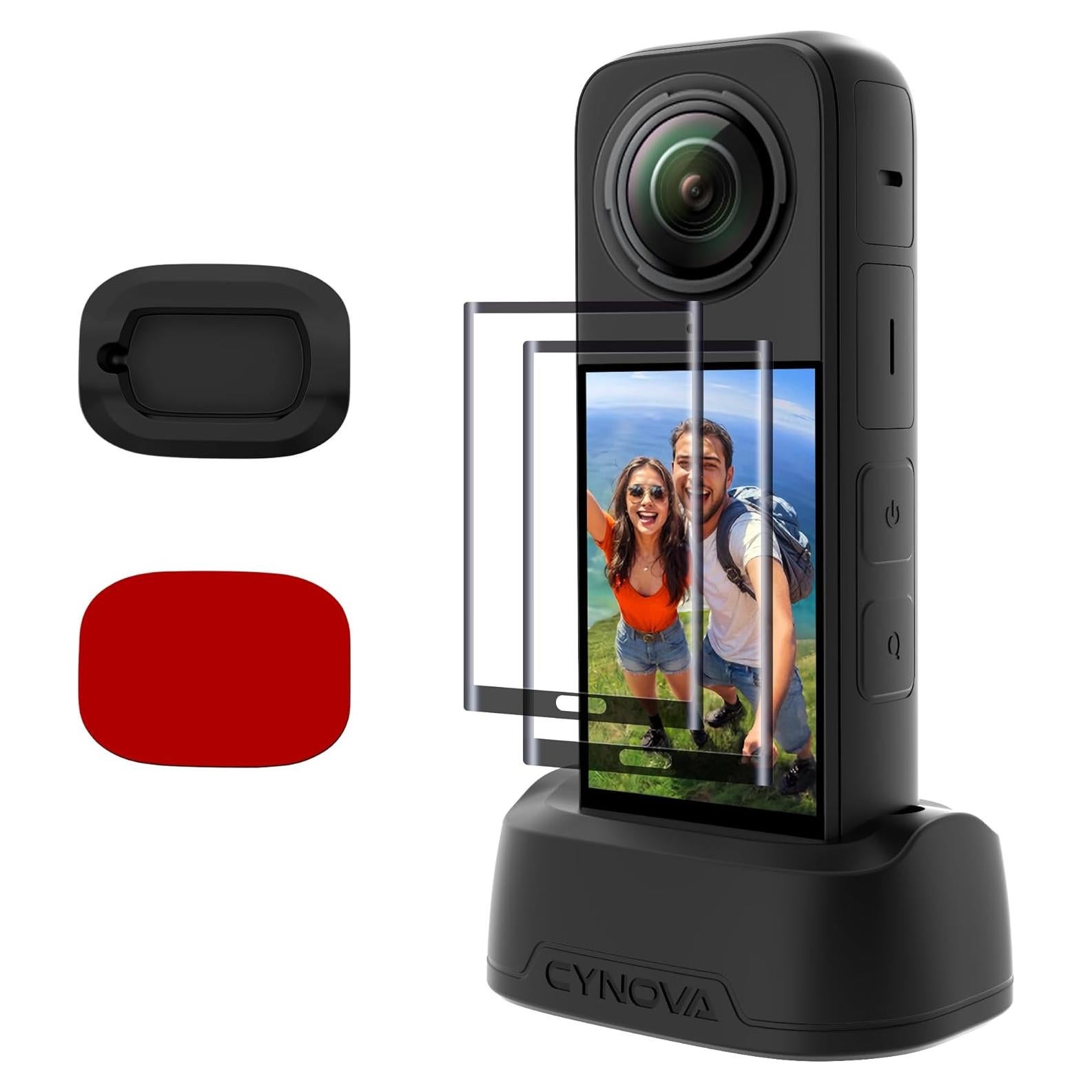 Base de Silicona CYNOVA para Insta360 X4/X5 + Protector
