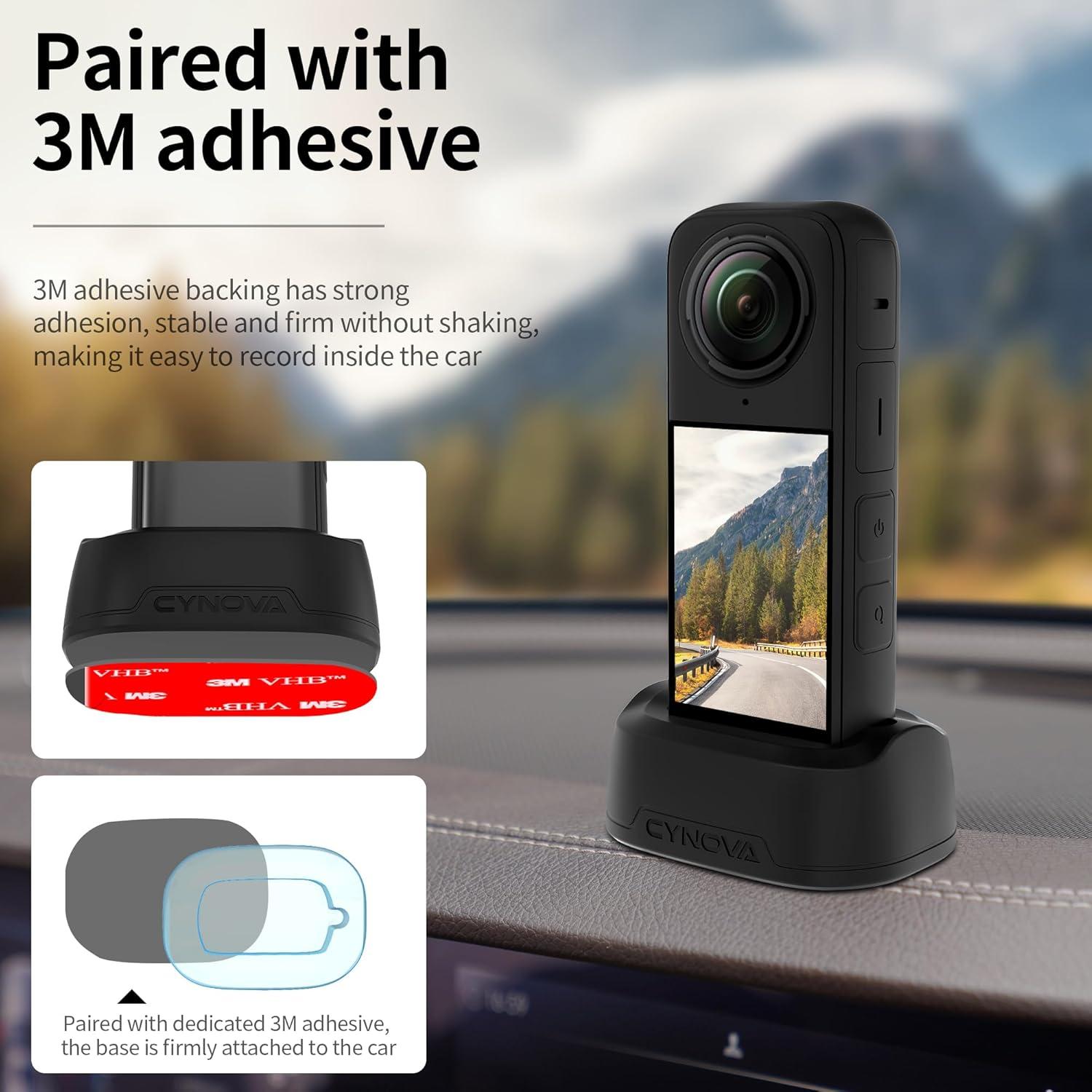 Base de Silicona CYNOVA para Insta360 X4/X5 + Protector