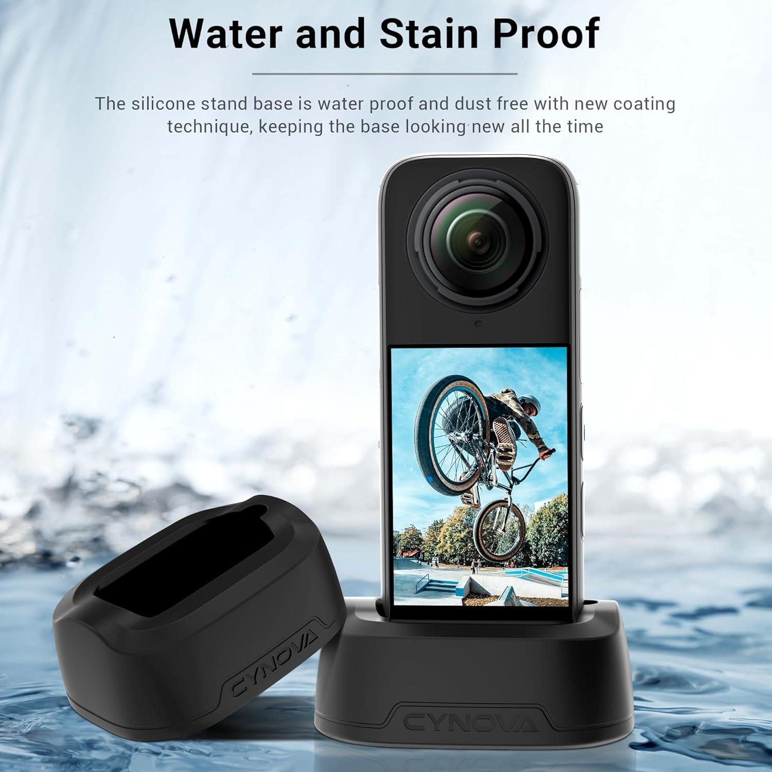 Base de Silicona CYNOVA para Insta360 X4/X5 + Protector