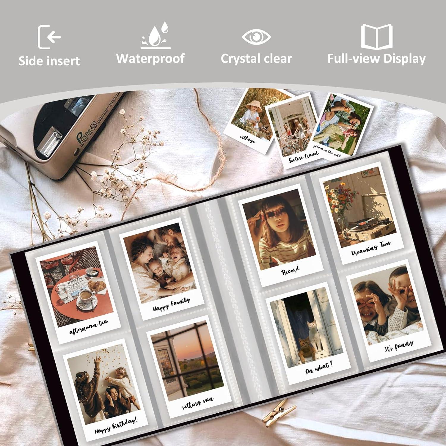 Álbum de Fotos Polaroid Lanpn 2 Paquetes 208 Bolsillos 5x7.6 cm