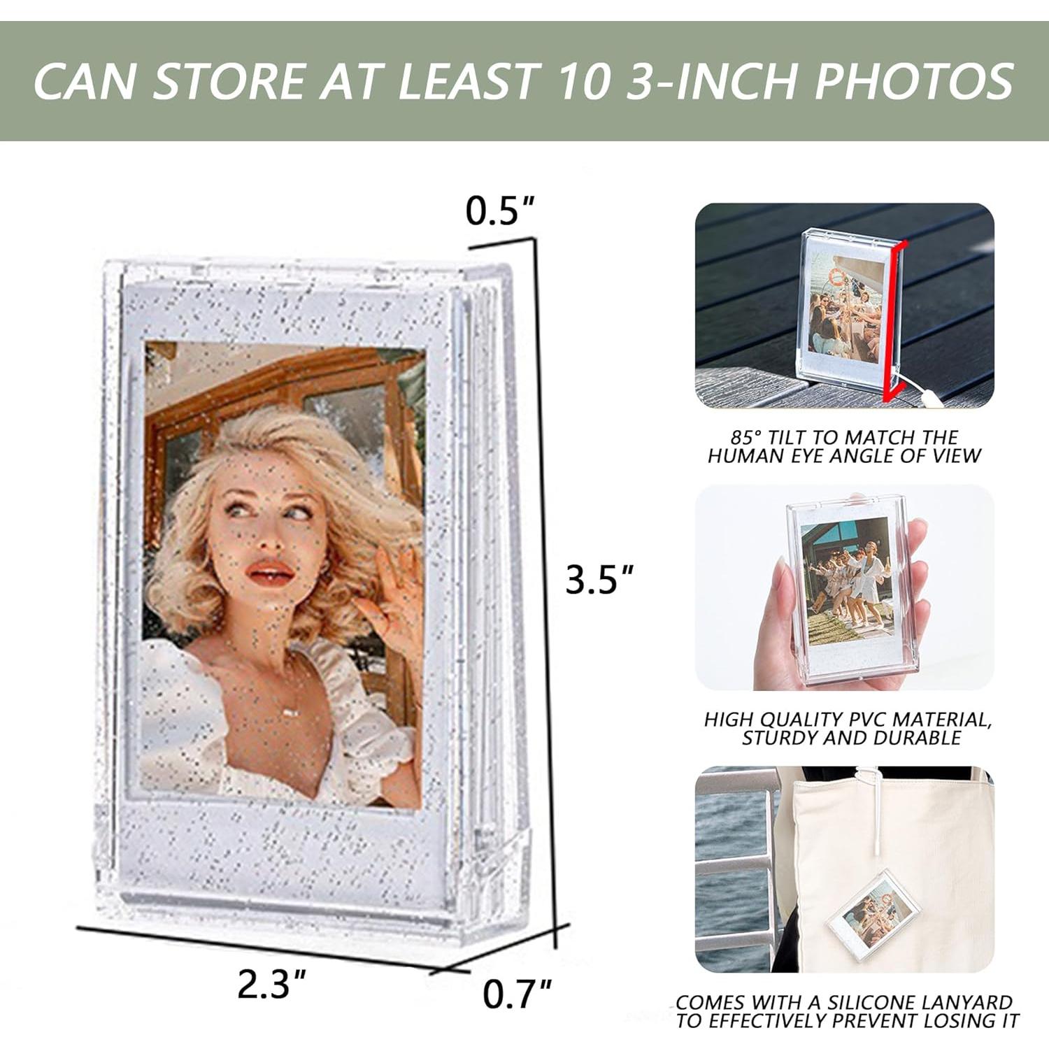 Paquete de 2 Soportes de Fotos Fujifilm Instax Mini 3" Azul