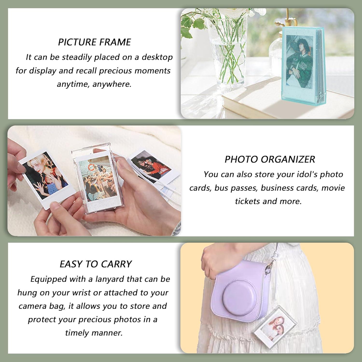 Paquete de 2 Soportes de Fotos Fujifilm Instax Mini 3" Azul