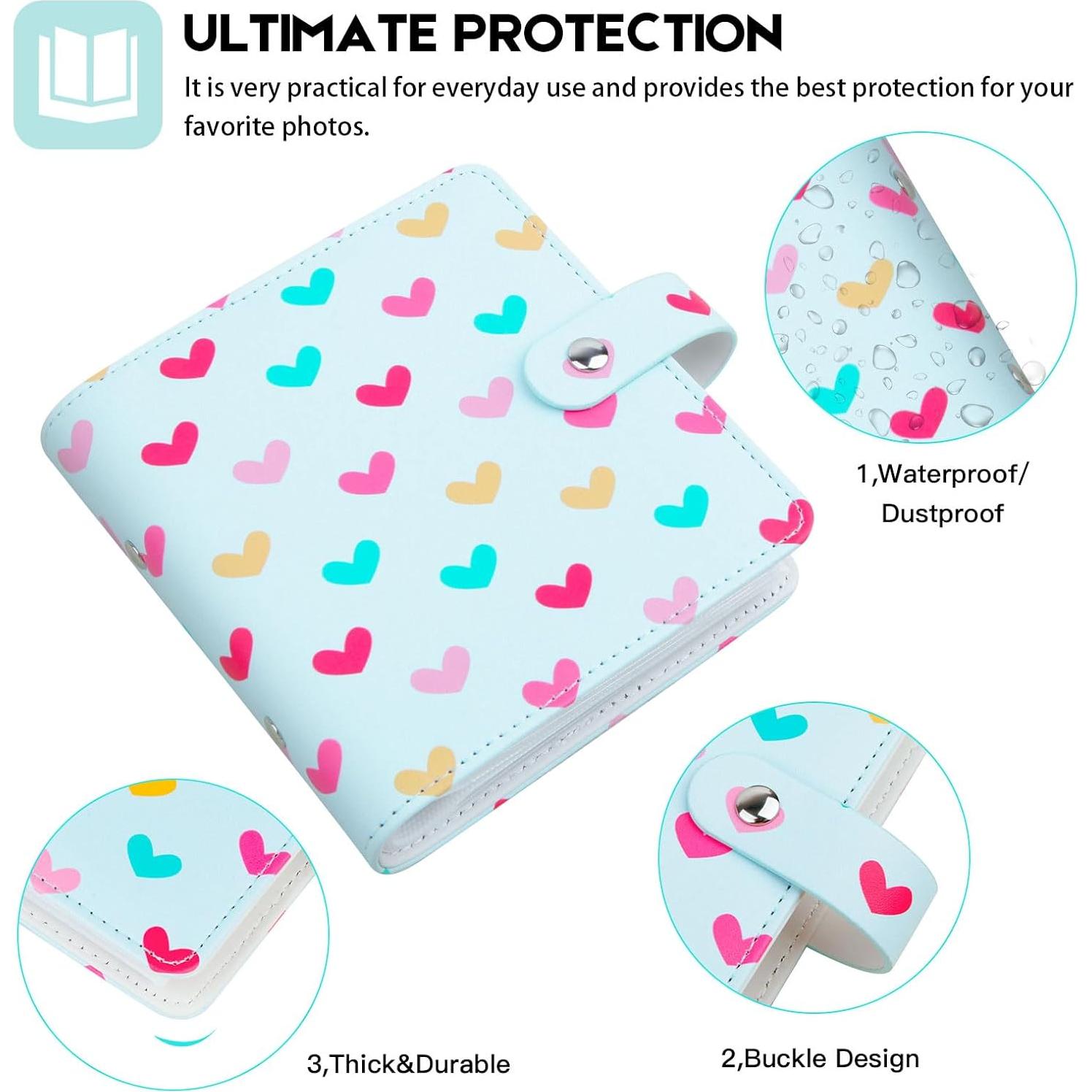 Álbum de Fotos Rekeen 112 Bolsillos 2x3 Pulgadas Azul