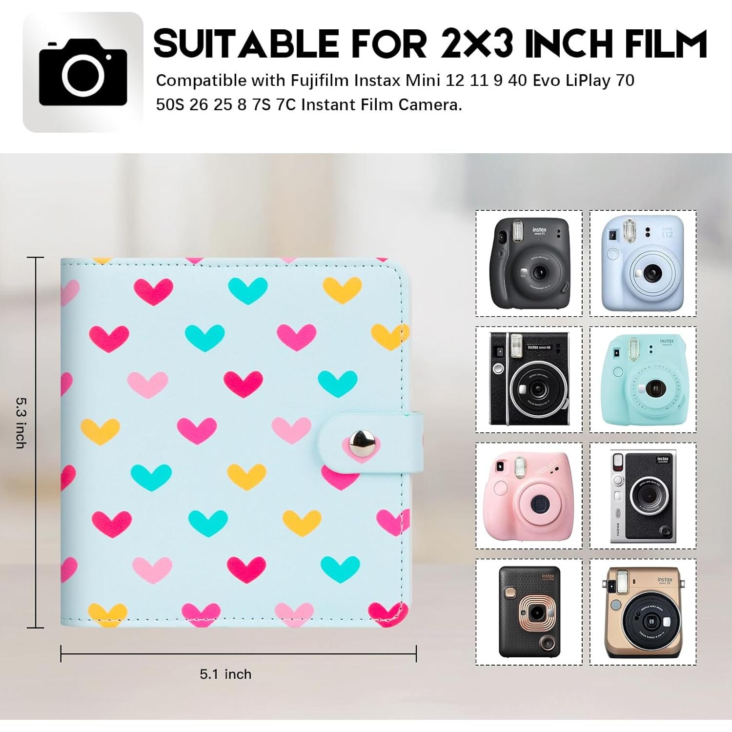 Álbum de Fotos Rekeen 112 Bolsillos 2x3 Pulgadas Azul