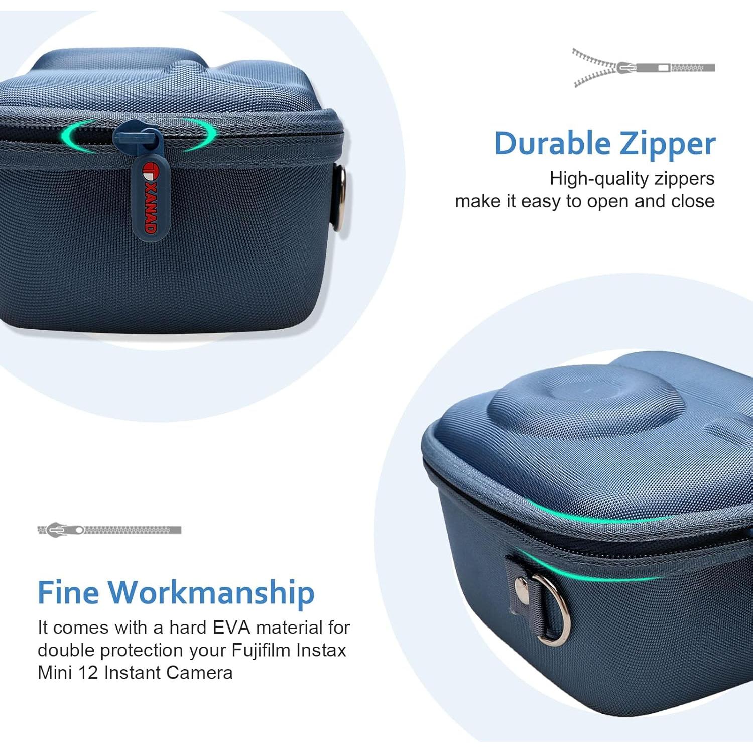 Funda Dura XANAD para Fujifilm Instax Mini 7-12/EVO Azul