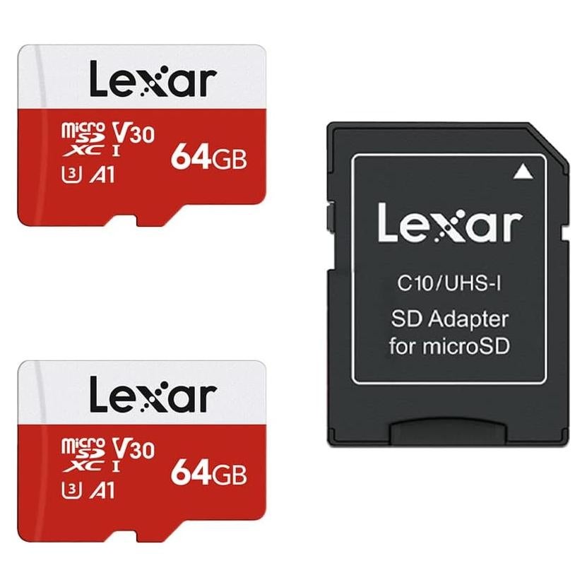 Lexar 64GB Tarjeta Micro SDXC UHS-I x2 con Adaptador