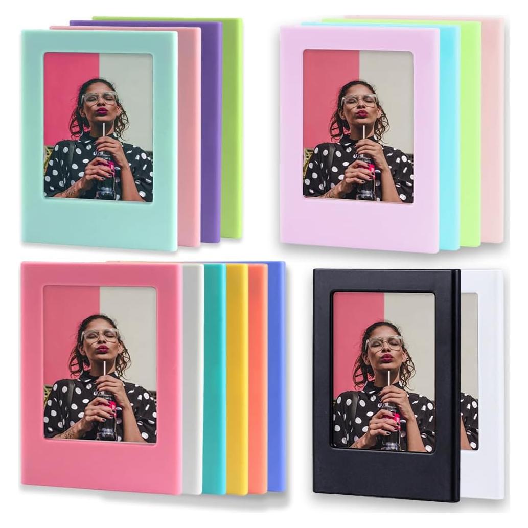 Magnetic Photo Frames Fridge for Polaroid Fujifilm Instax Mini, 3.5"*2.5" Refrigerator Magnets Picture Frame -16 Pack