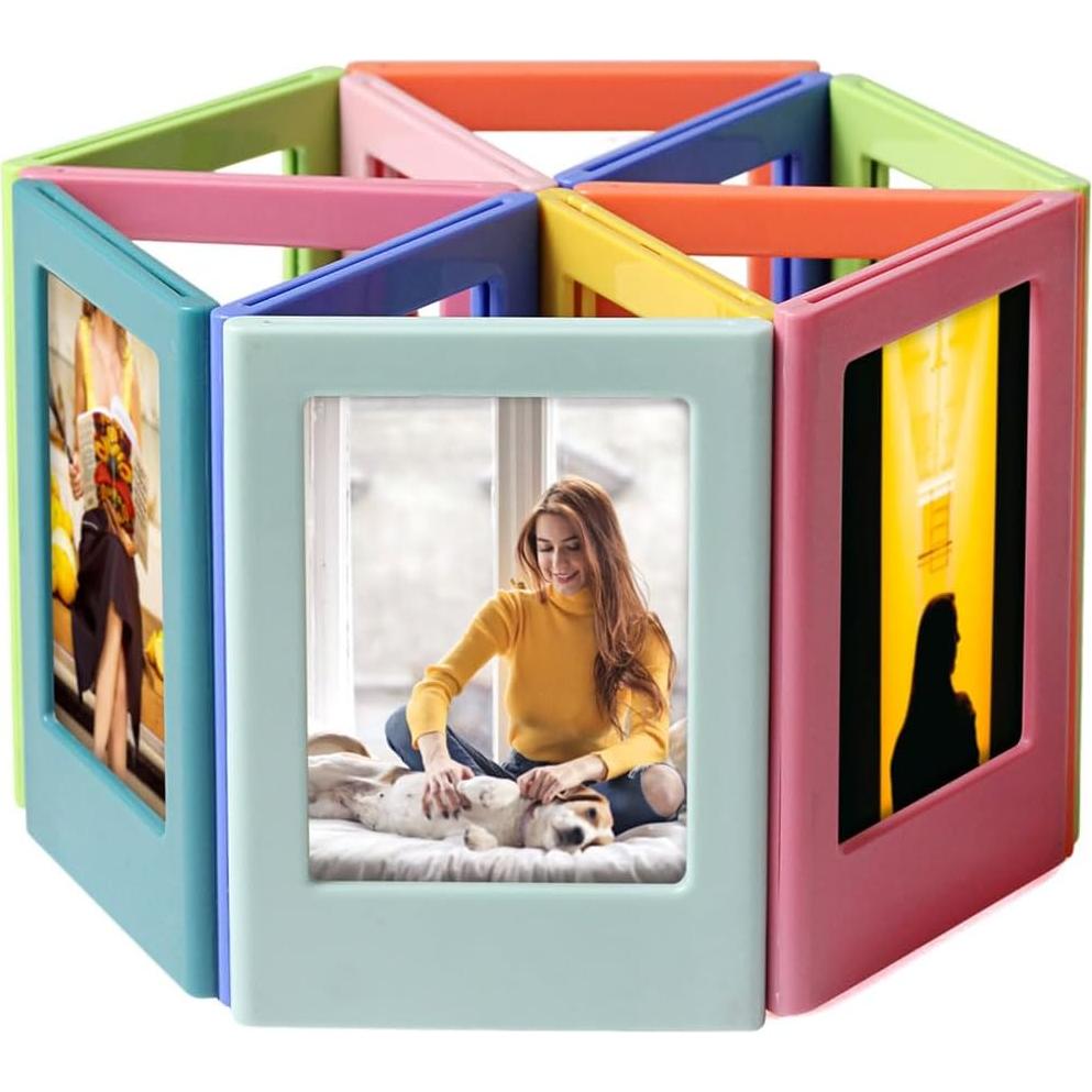 Magnetic Photo Frames Fridge for Polaroid Fujifilm Instax Mini, 3.5"*2.5" Refrigerator Magnets Picture Frame -16 Pack