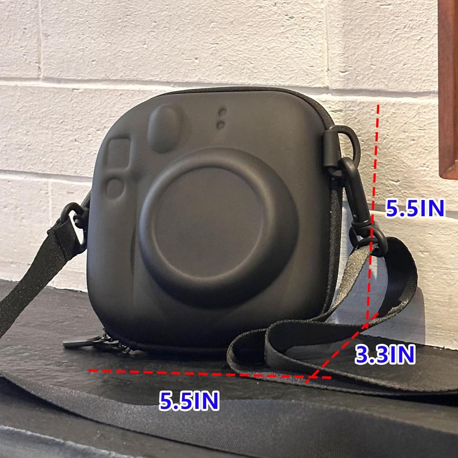 Funda de cámara CAIYOULE para Fujifilm Instax Mini, negra