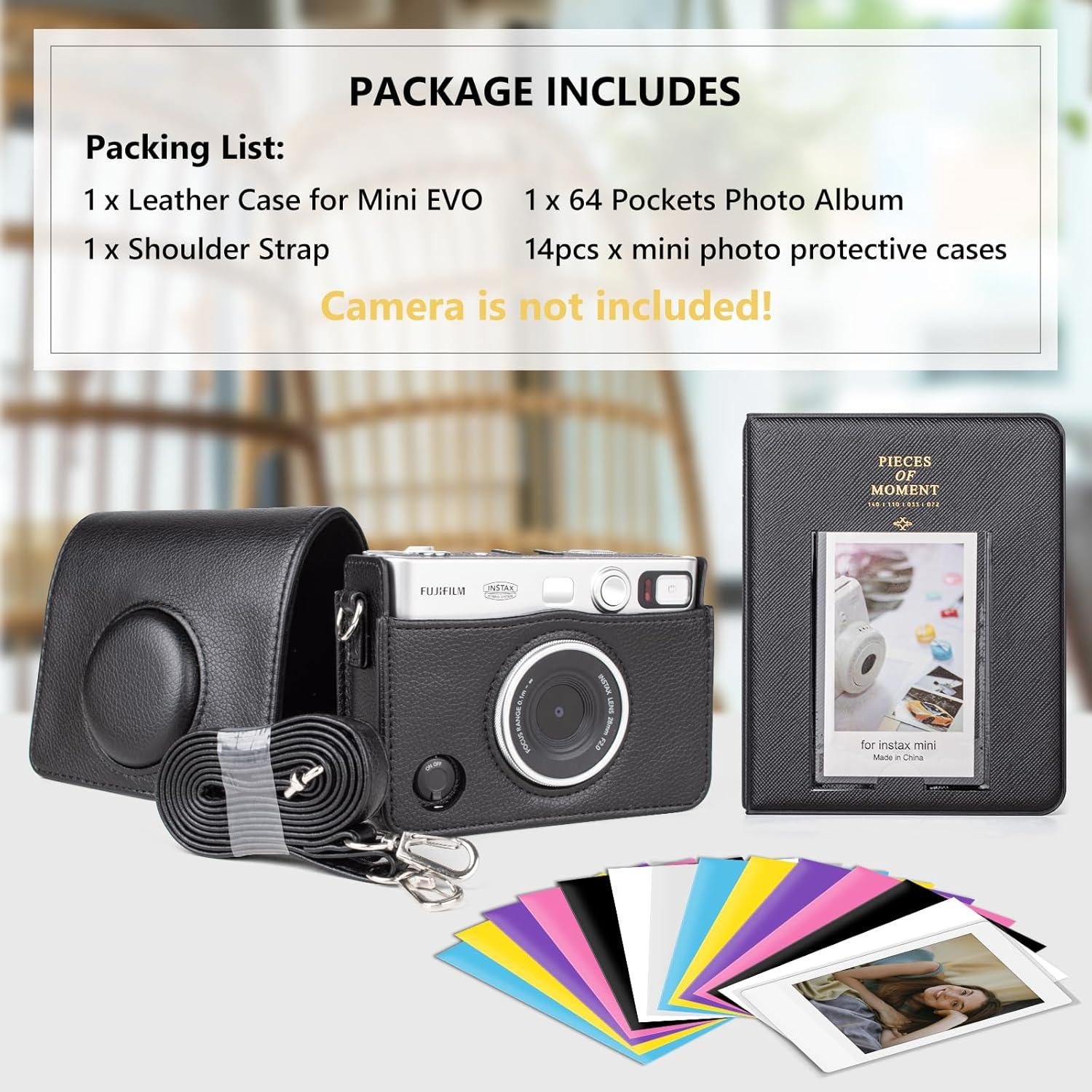 Funda Protectora para Cámara Fujifilm Instax Mini Evo con Álbum
