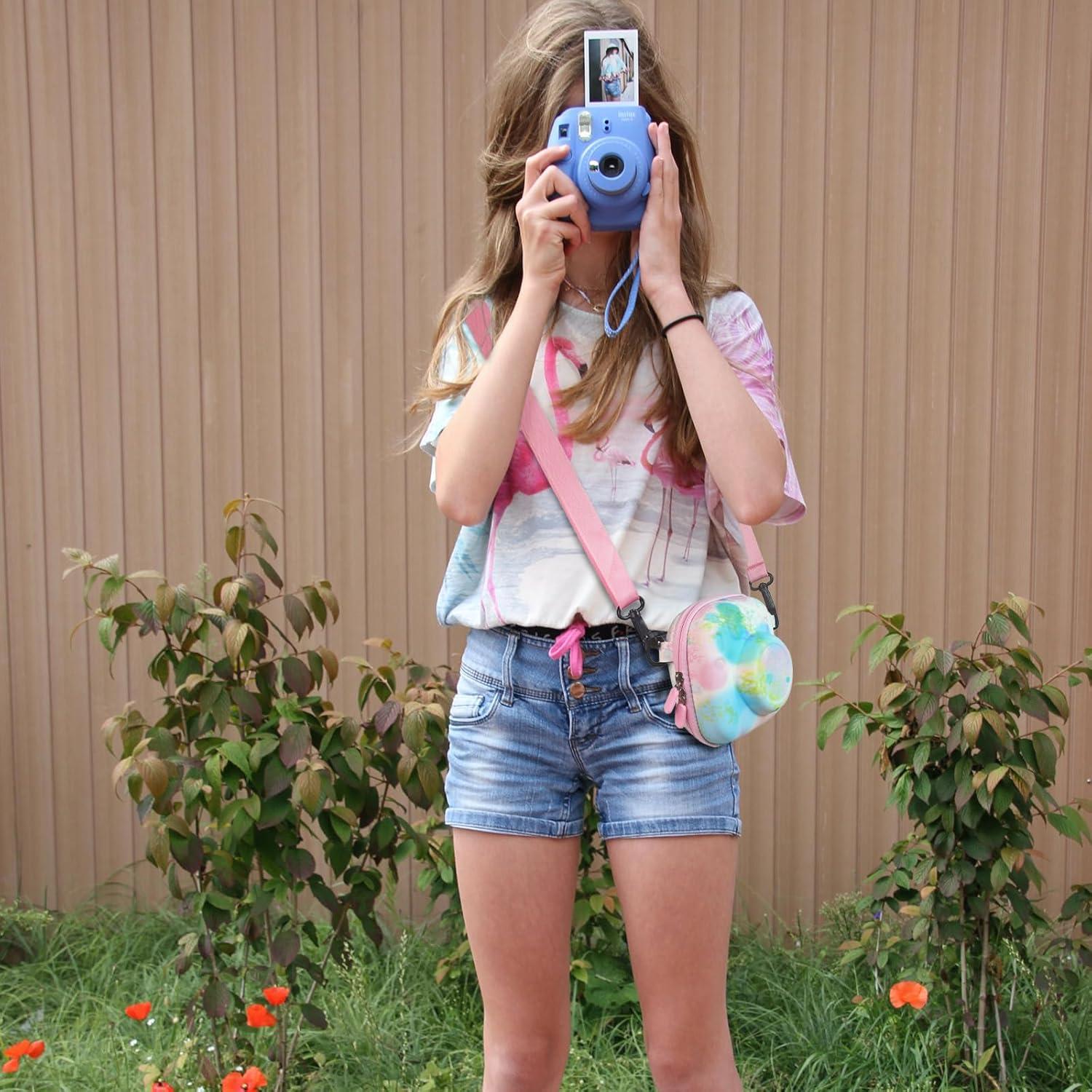 Funda de cámara Kuprusar para Instax Mini 40 Verde