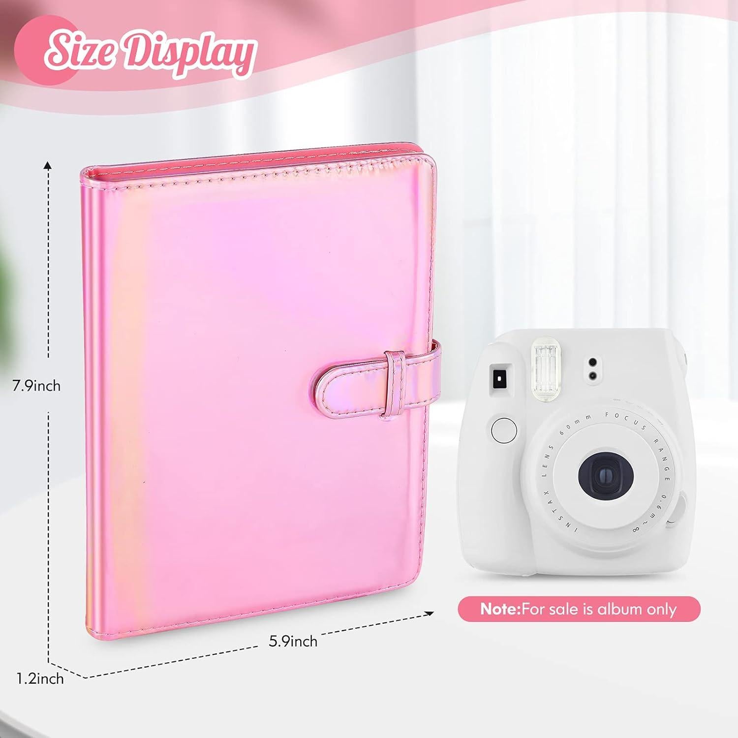 Álbum de Fotos Ablus 256 Bolsillos Rosa Mágico para Instax