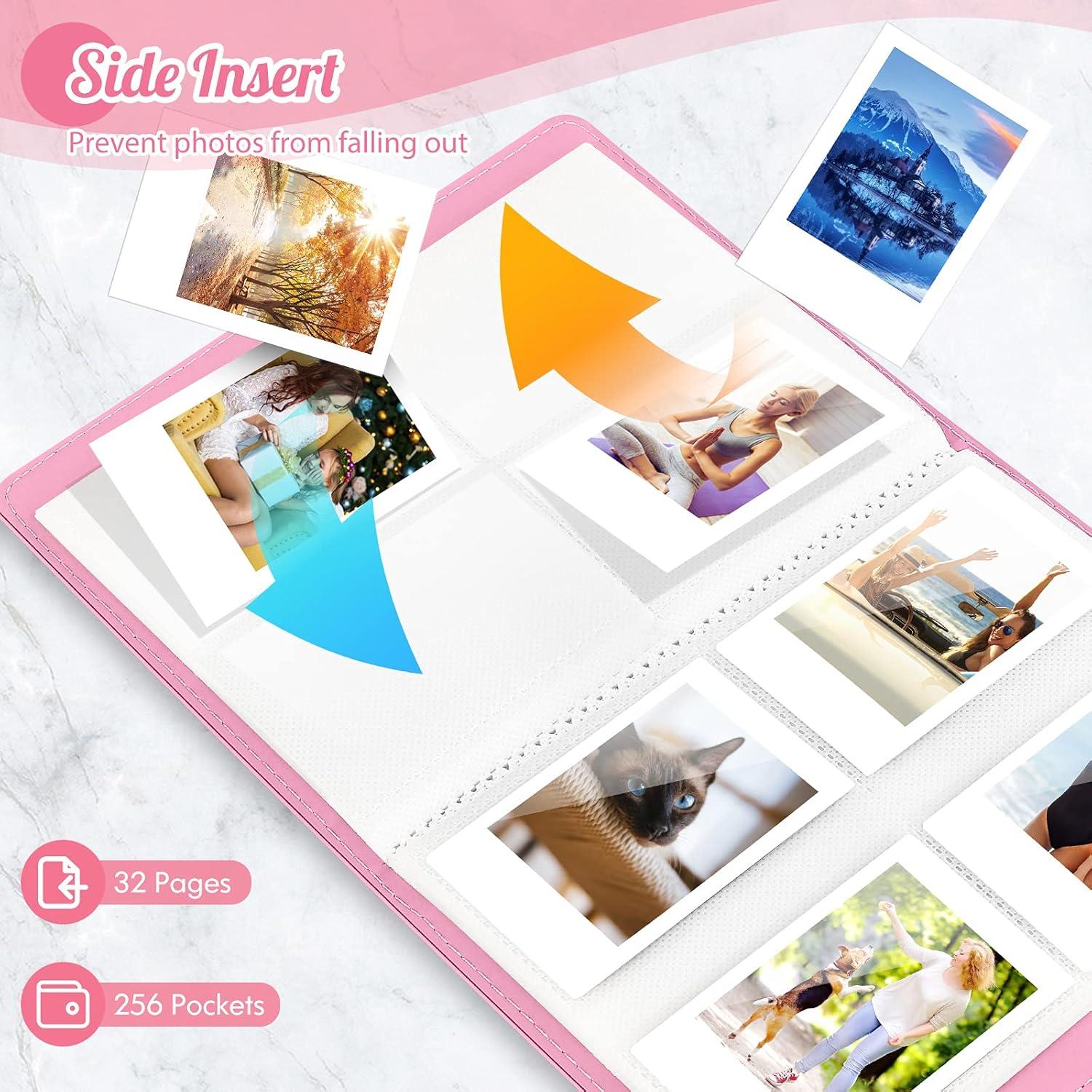 Álbum de Fotos Ablus 256 Bolsillos Rosa Mágico para Instax