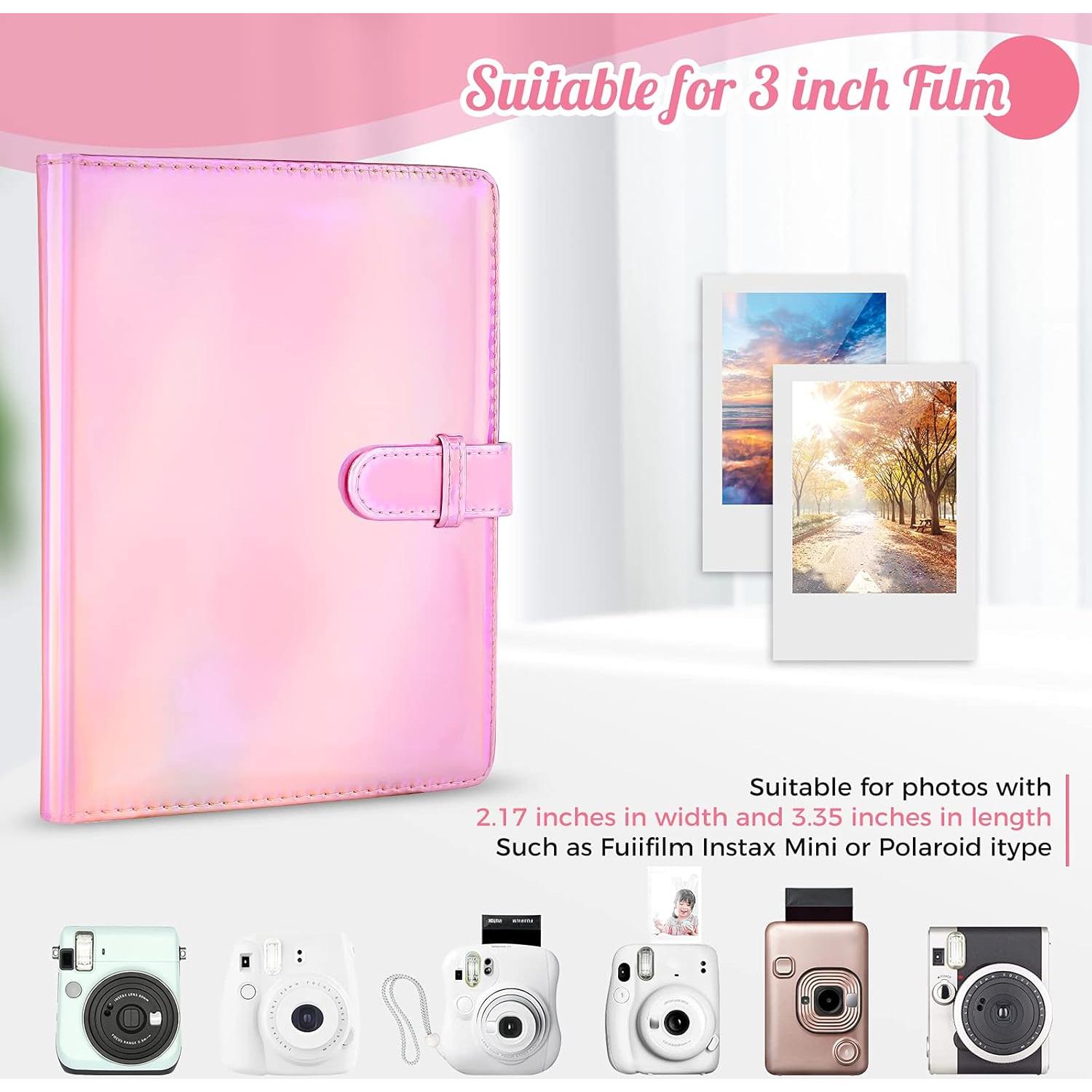 Álbum de Fotos Ablus 256 Bolsillos Rosa Mágico para Instax