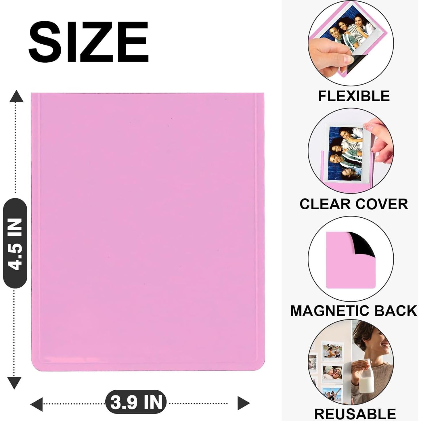 30 Marcos Magnéticos Coloridos WOGOZAN para Fotos Polaroid