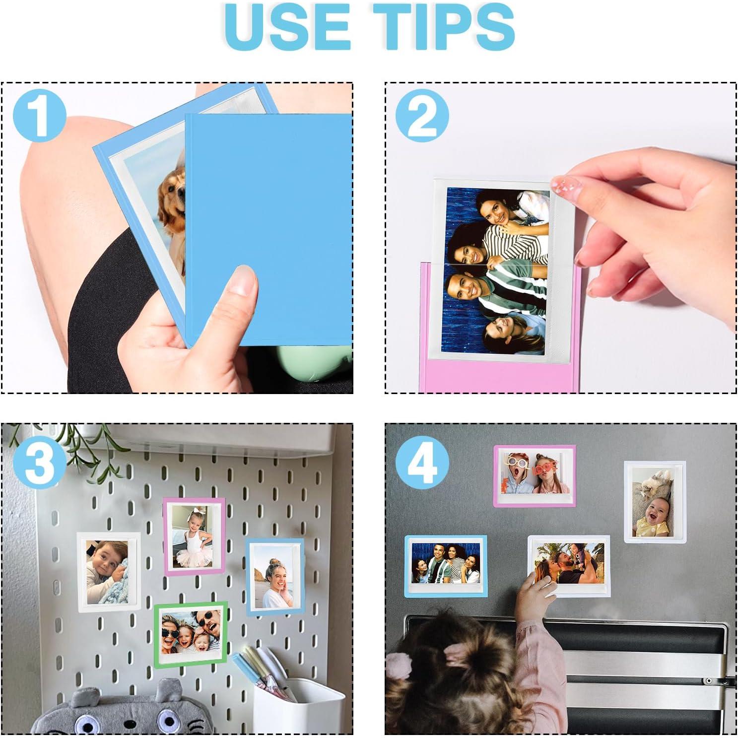 30 Marcos Magnéticos Coloridos WOGOZAN para Fotos Polaroid